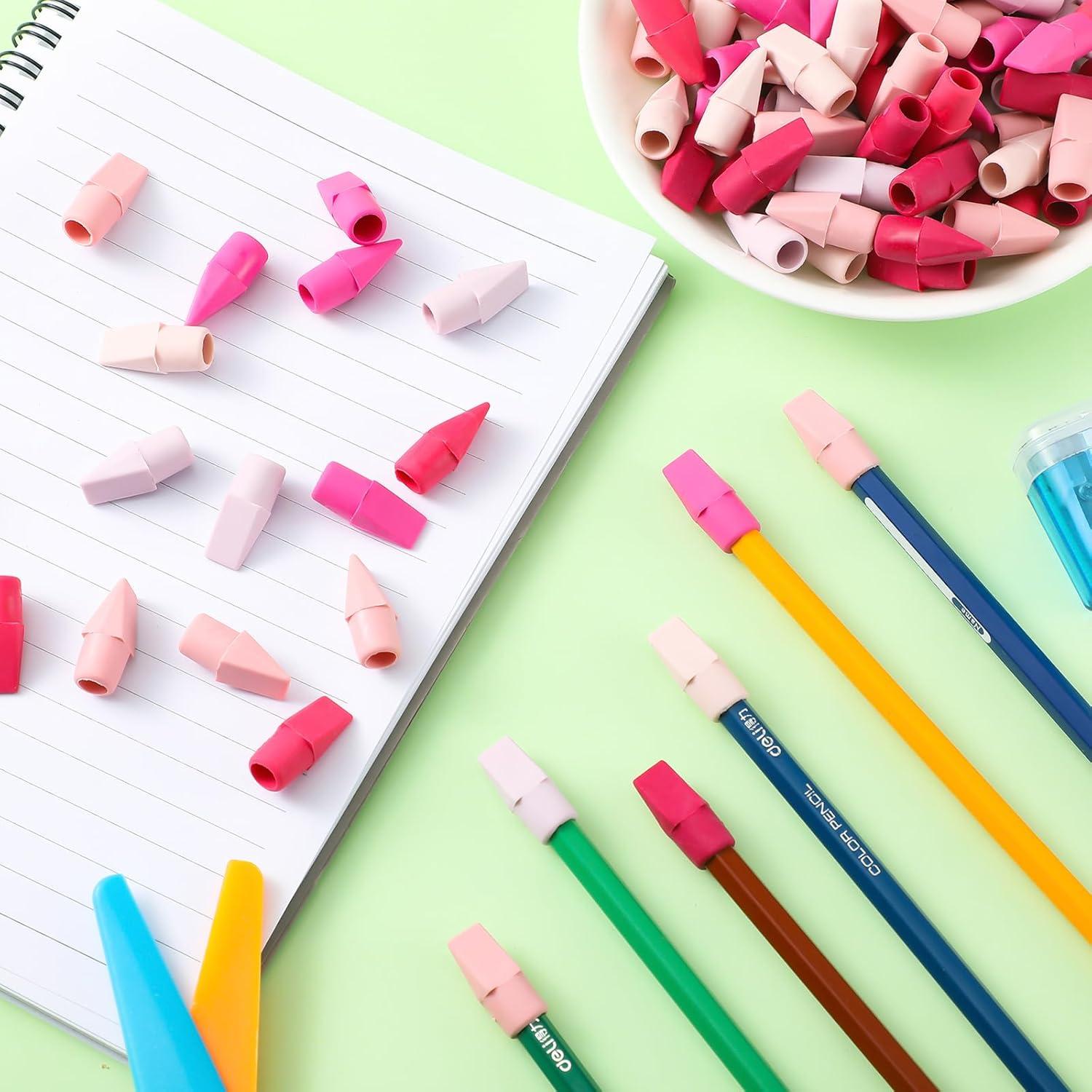 240 Gomas de Borrar para Lápiz Dunzoom Rosa - Accesorios Escolares