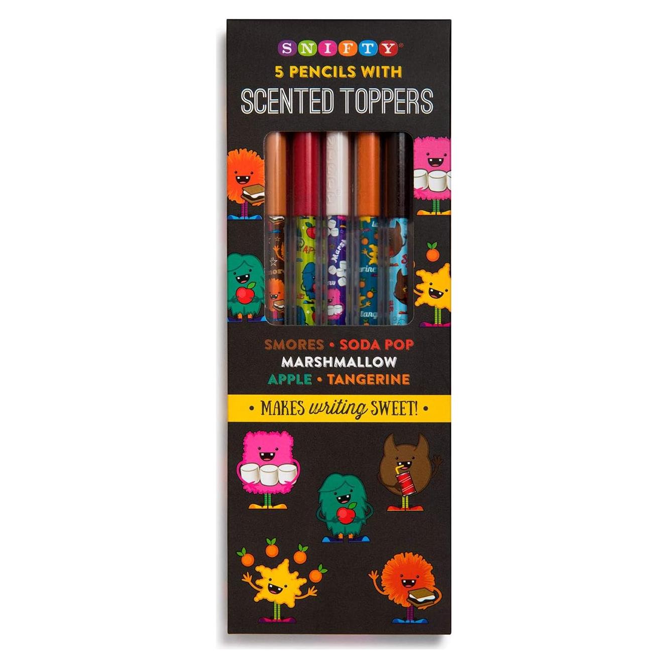 Toppers de Lápiz Aromatizados SNIFTY - 5 Monstruos Temáticos