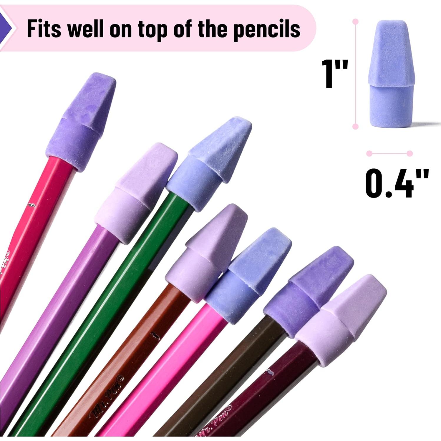 Gomas de Borrar Mr. Pen, Paquete de 30, Sin Látex, Coloridas