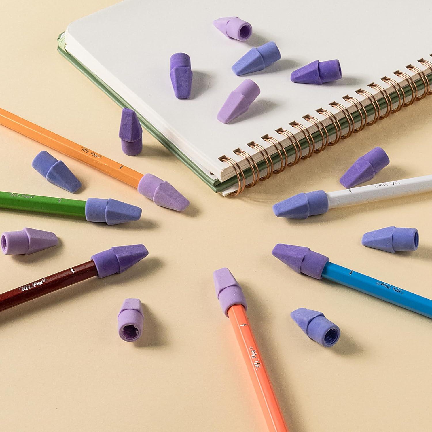 Gomas de Borrar Mr. Pen, Paquete de 30, Sin Látex, Coloridas