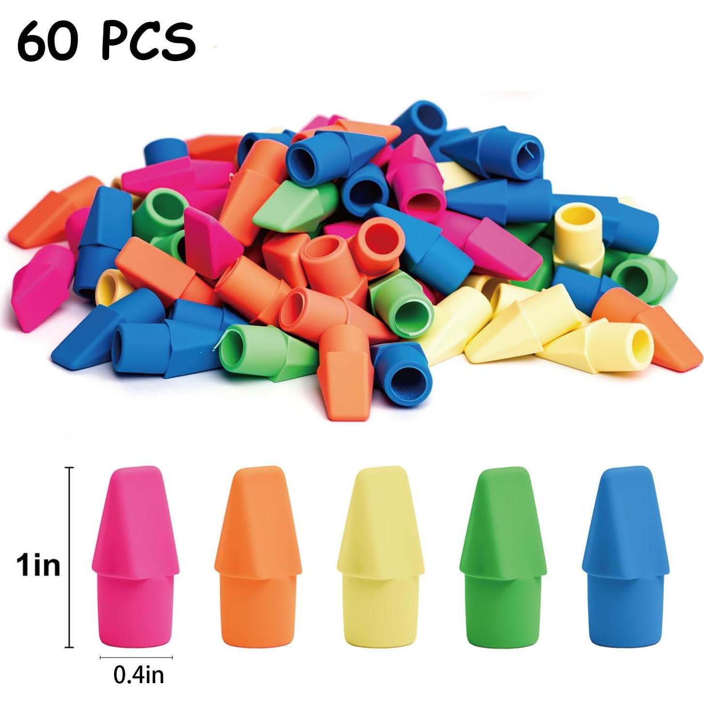 Borradores de Tapa Multicolor Ouksma - 60 Unidades Sin Látex