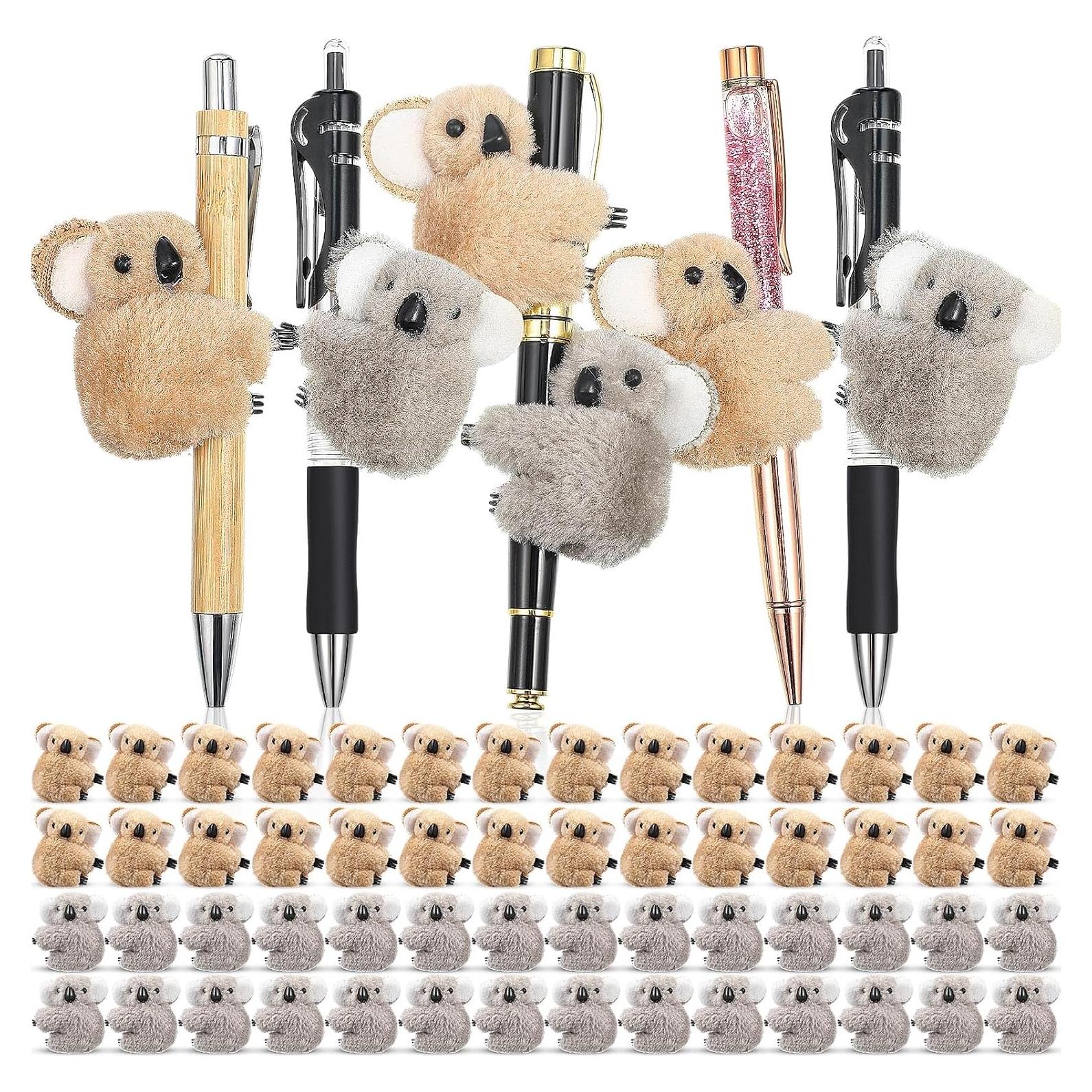 60 Clips de Koala Moucuny Adornos de Lápiz 24x5 cm