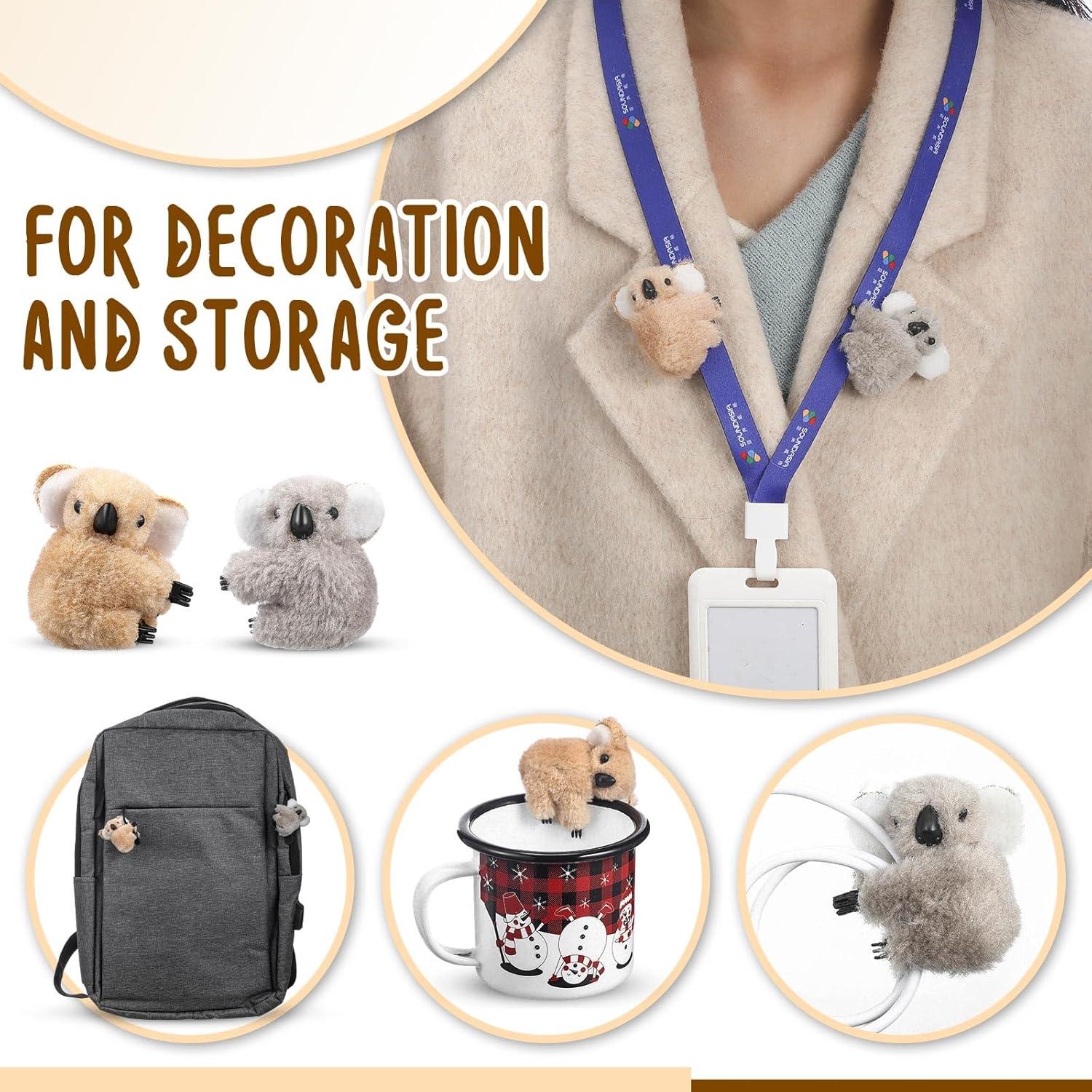 60 Clips de Koala Moucuny Adornos de Lápiz 24x5 cm