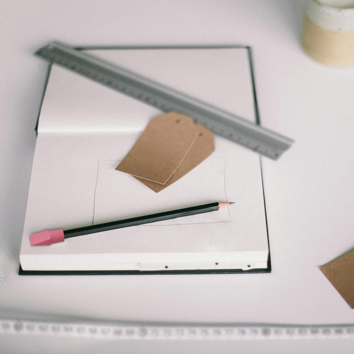 40 Borradores de Goma Rosa KVZVK para Lápiz - Tapas Cuña