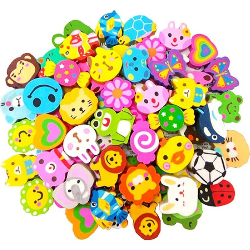 Paquete de 30 Gomas de Borrar Animales DOYIFun 3.8x3.0 cm