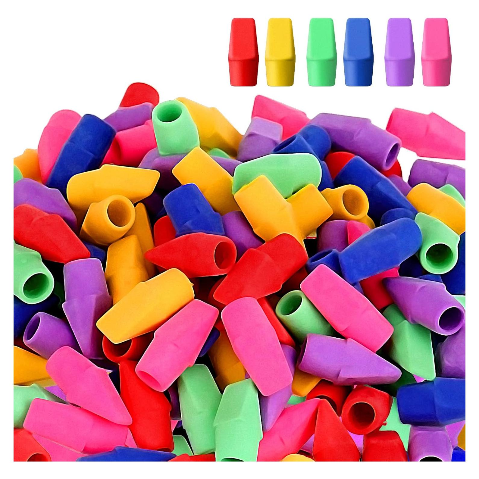 Fainne 1000 Pcs Borradores de Lápiz Sin Látex Coloridos