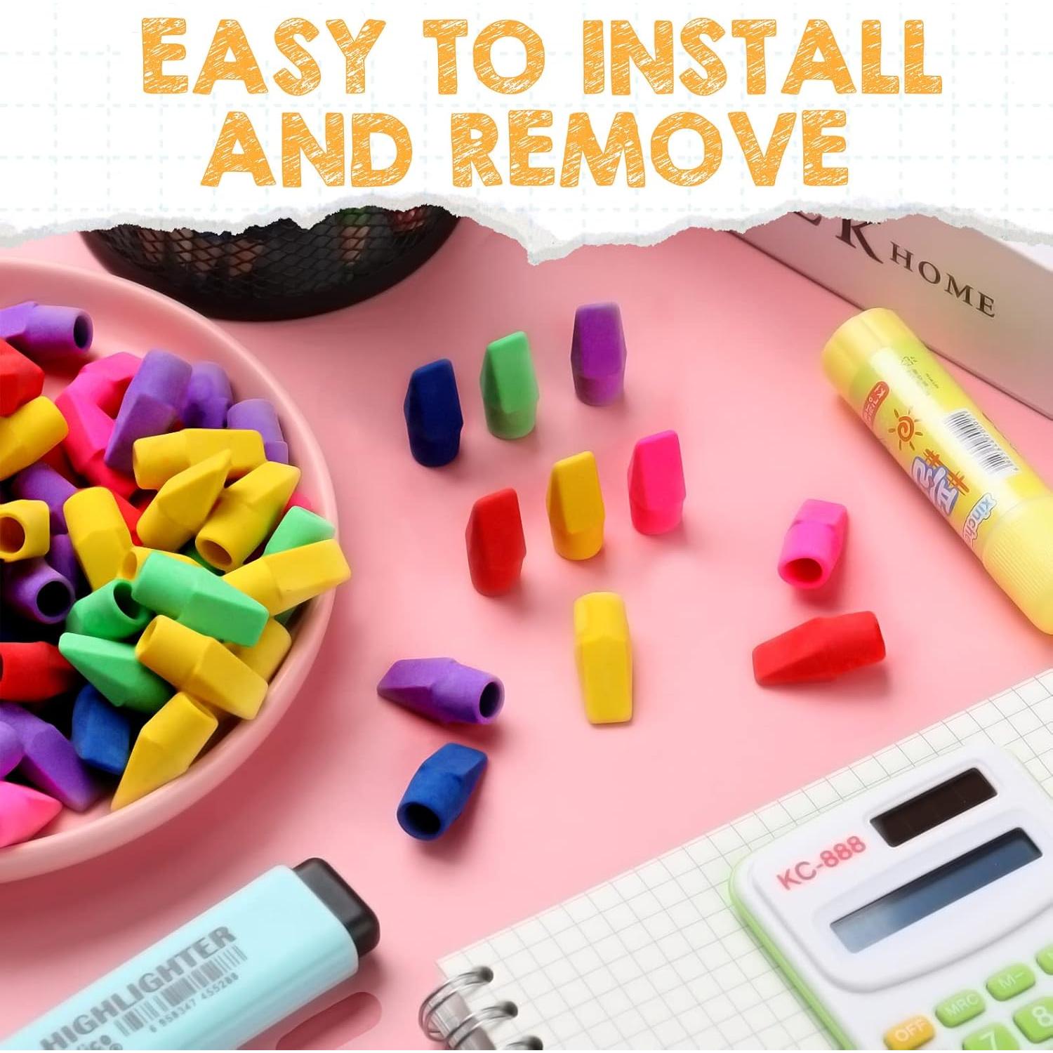 Fainne 1000 Pcs Borradores de Lápiz Sin Látex Coloridos