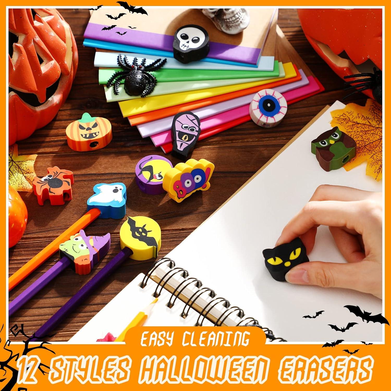 Borradores de Halloween Yexiya 36 Pcs Fantasmas Calabazas Arañas