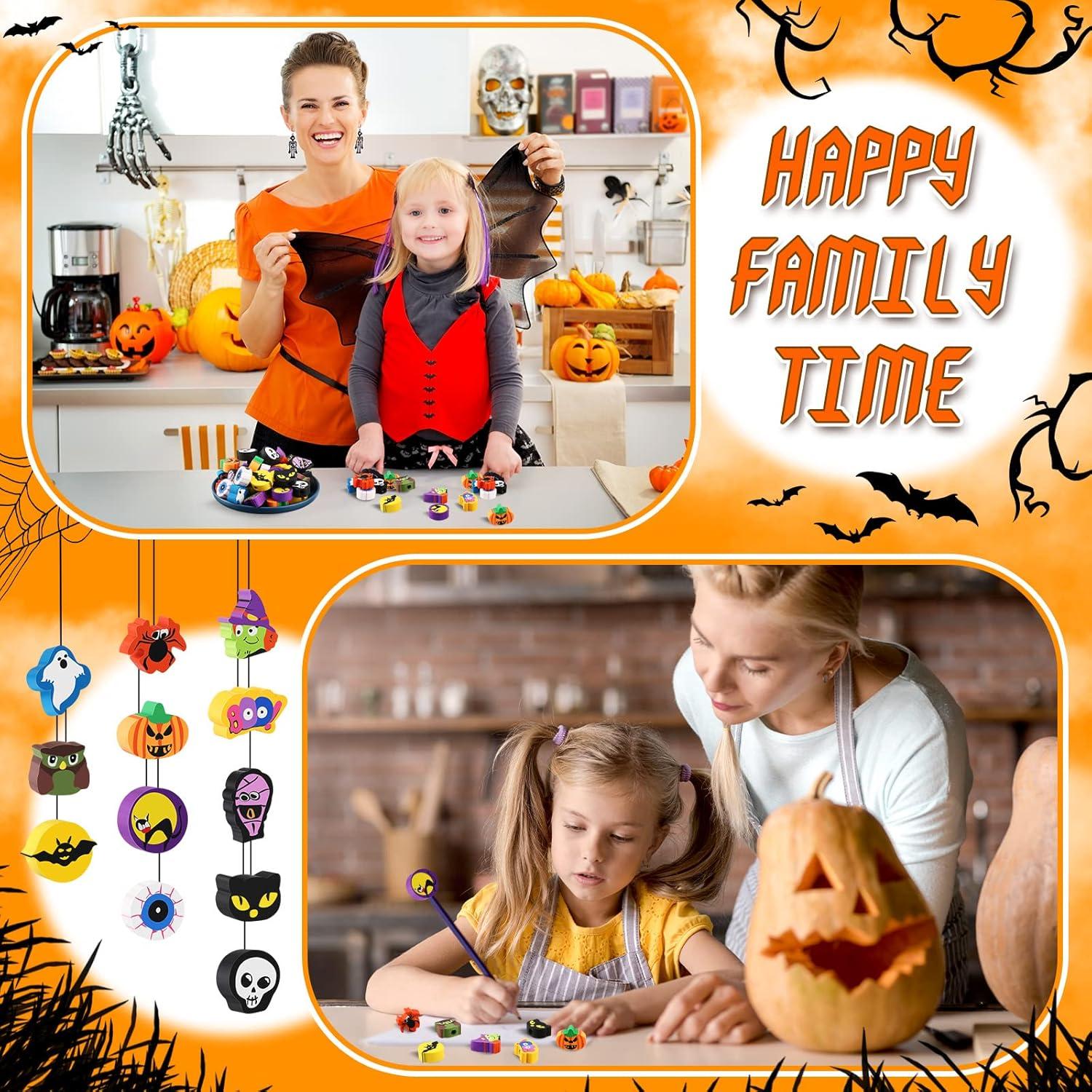 Borradores de Halloween Yexiya 36 Pcs Fantasmas Calabazas Arañas