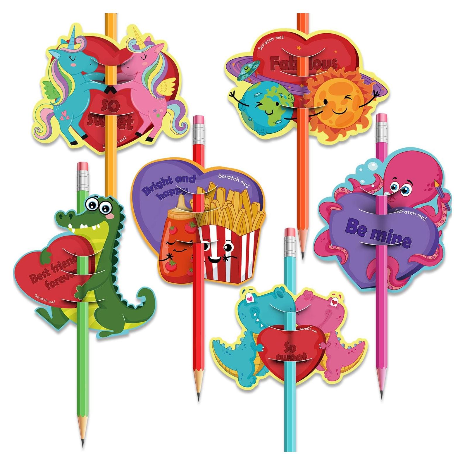 36 Tarjetas Rascables San Valentín Outus con Aromas Únicos