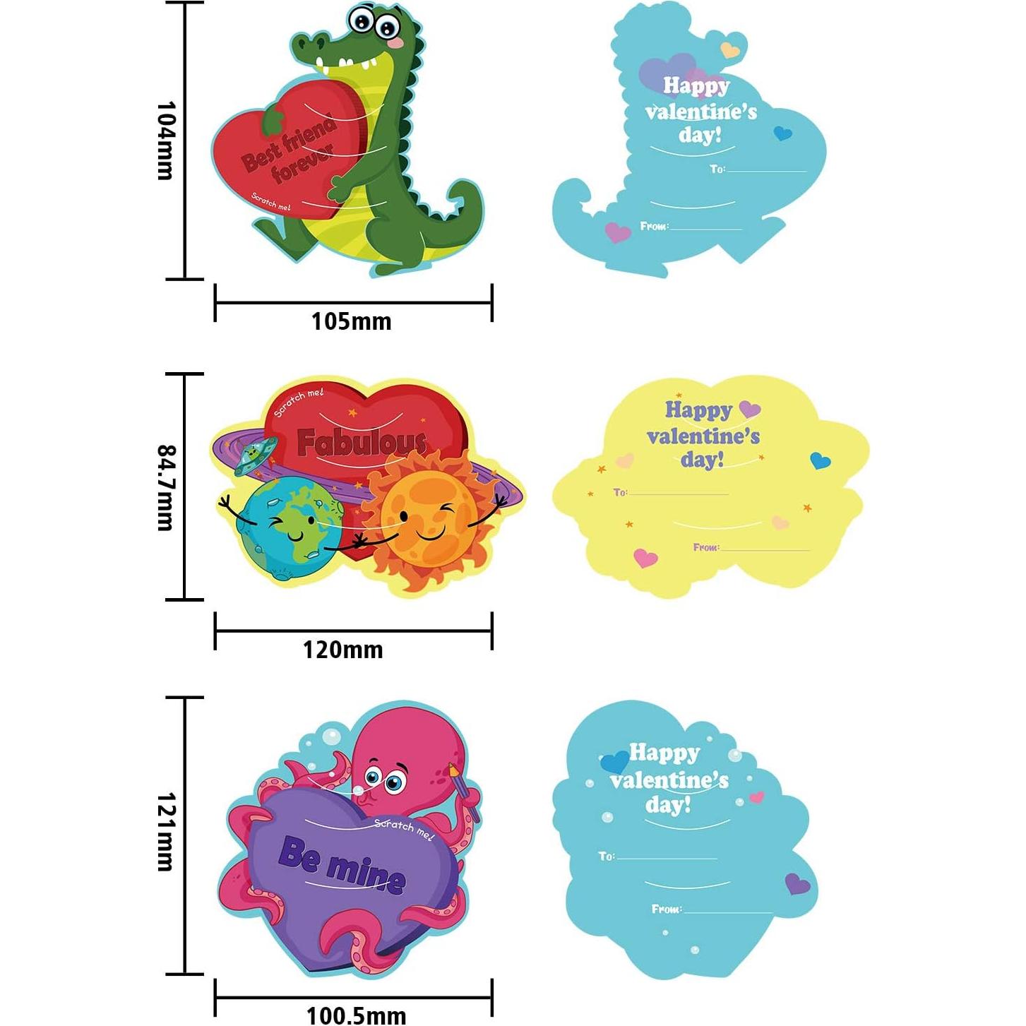 36 Tarjetas Rascables San Valentín Outus con Aromas Únicos