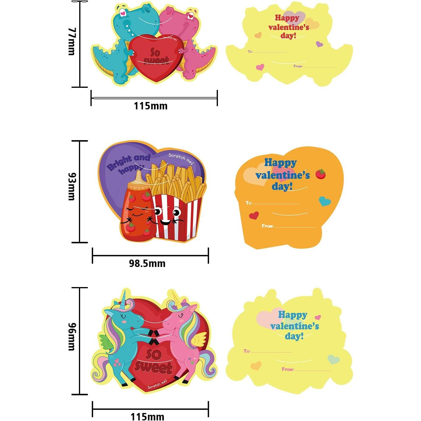 36 Tarjetas Rascables San Valentín Outus con Aromas Únicos