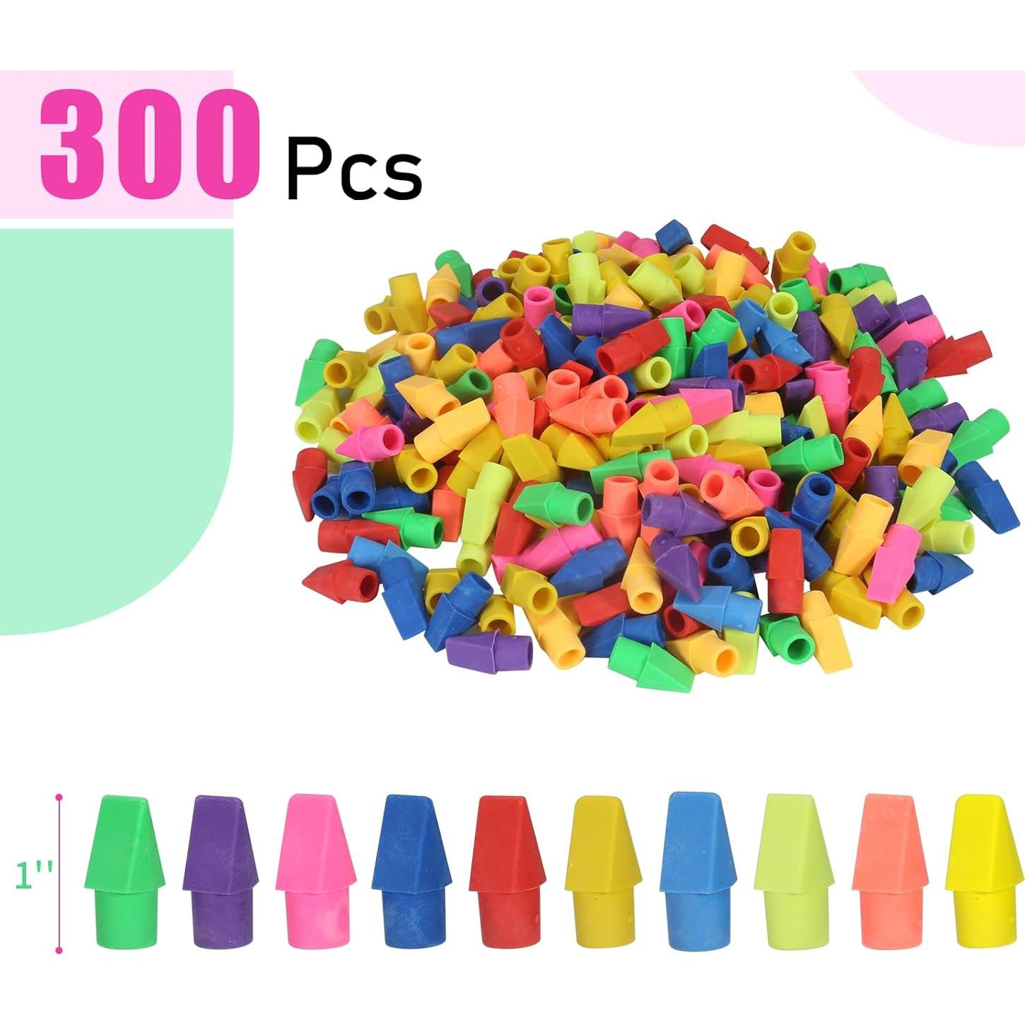 Paquete de 300 Borradores de Lápiz Garpphst Multicolor