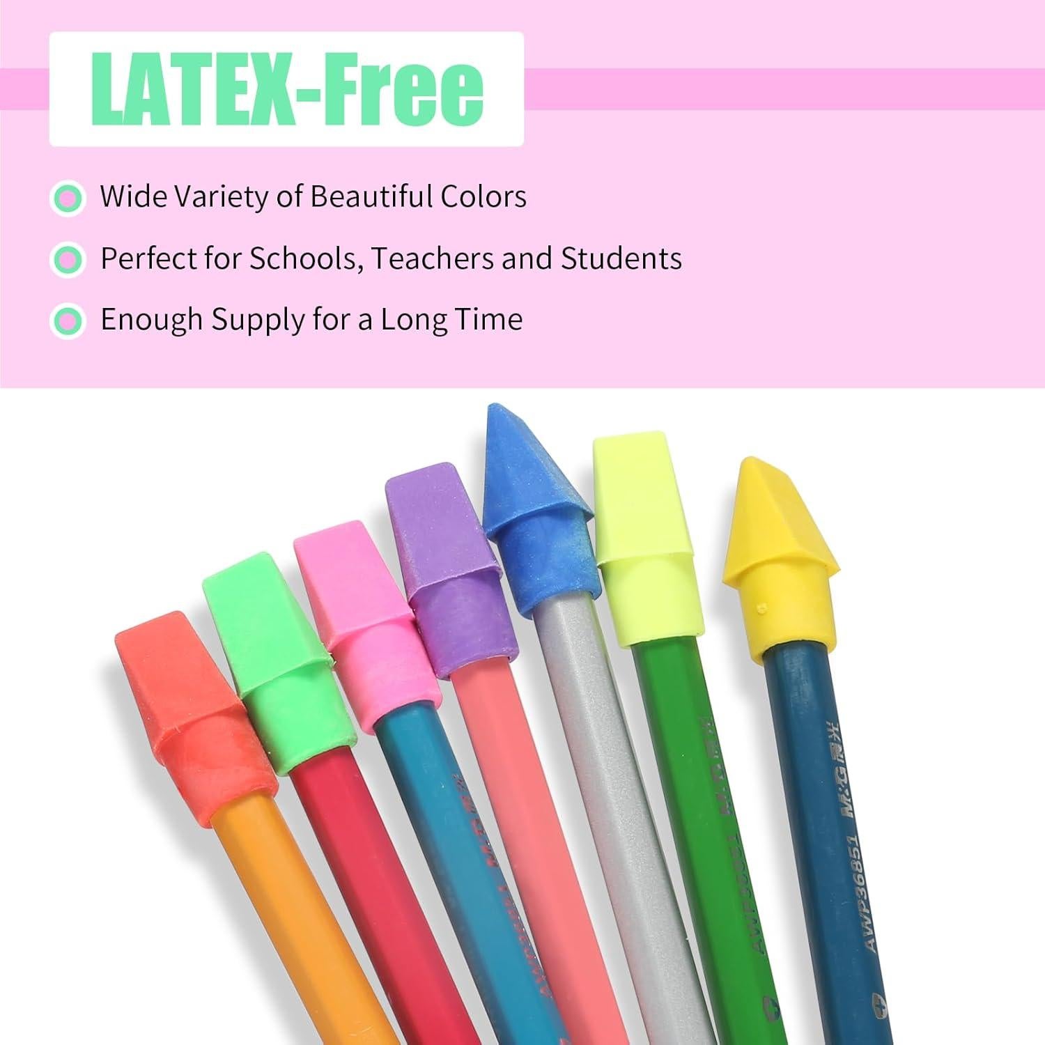 Paquete de 300 Borradores de Lápiz Garpphst Multicolor