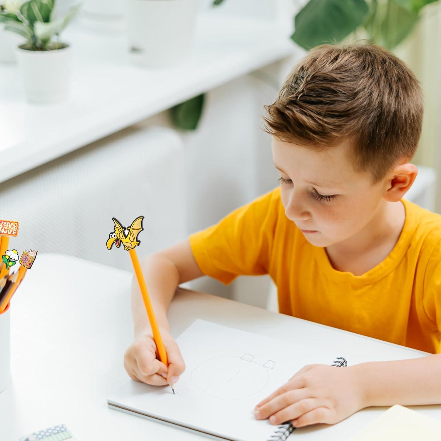 200 Tapas de Lápiz PVC XHAOYEAHX - Decoración Escolar Variada