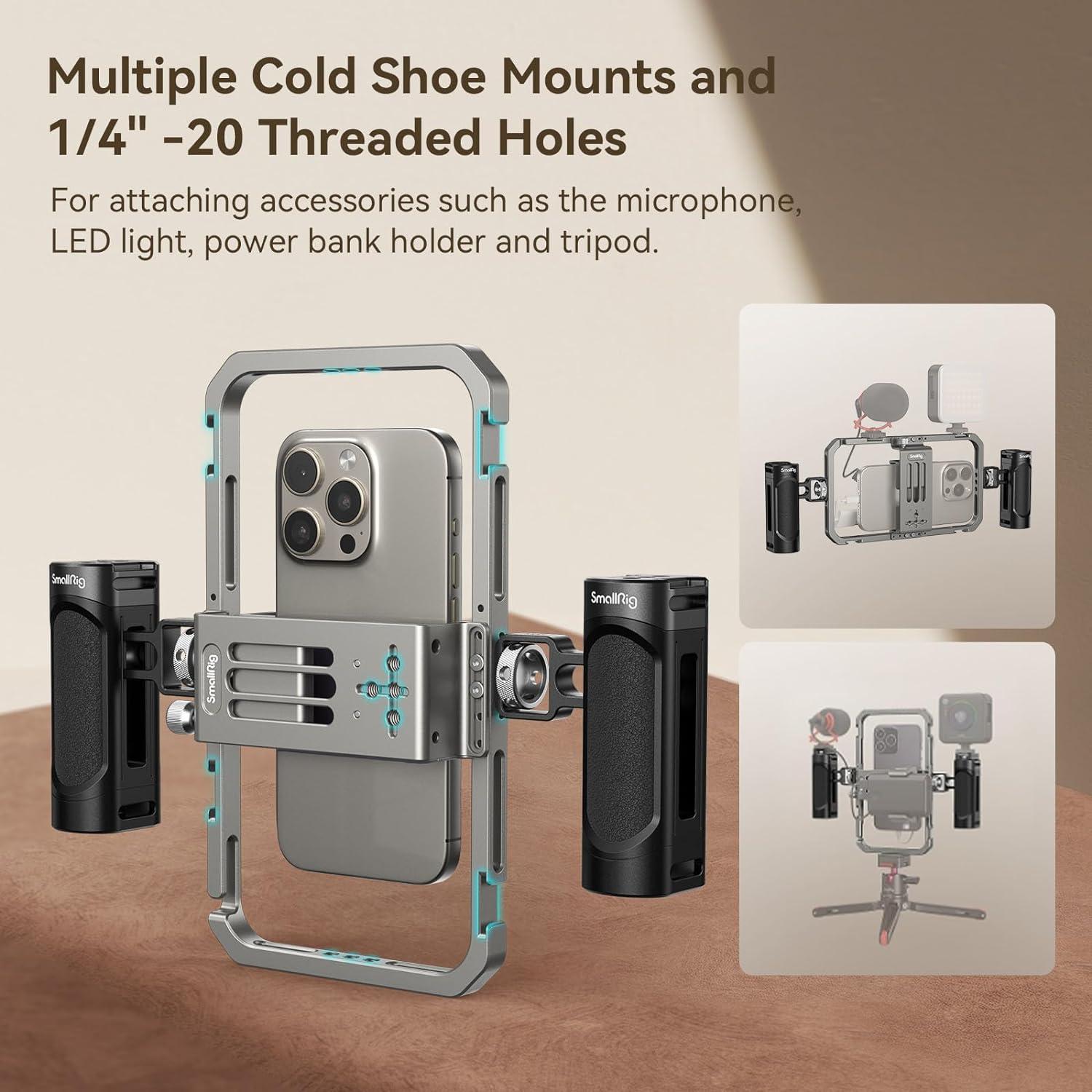 Jaula Universal para Teléfonos SmallRig 2791B con Mangos