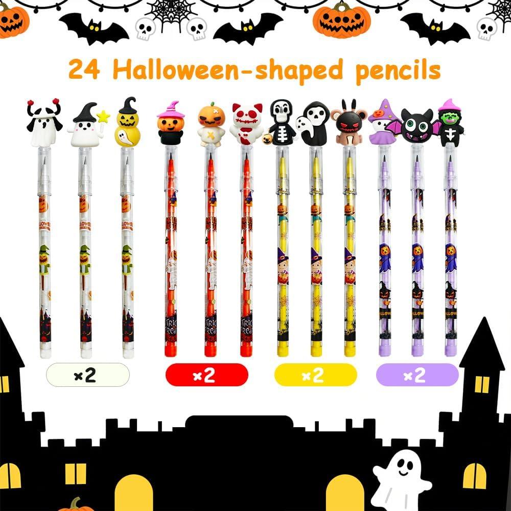 Lápices de Halloween BAISDY 24pcs para fiesta escolar