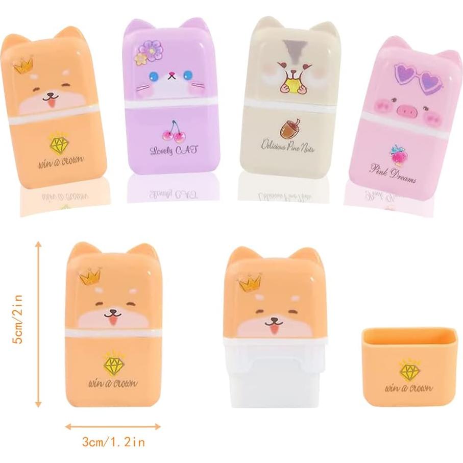 Paquete de 8 Gomas de Borrar Lindas WDNUKEE 5.08x3.05cm