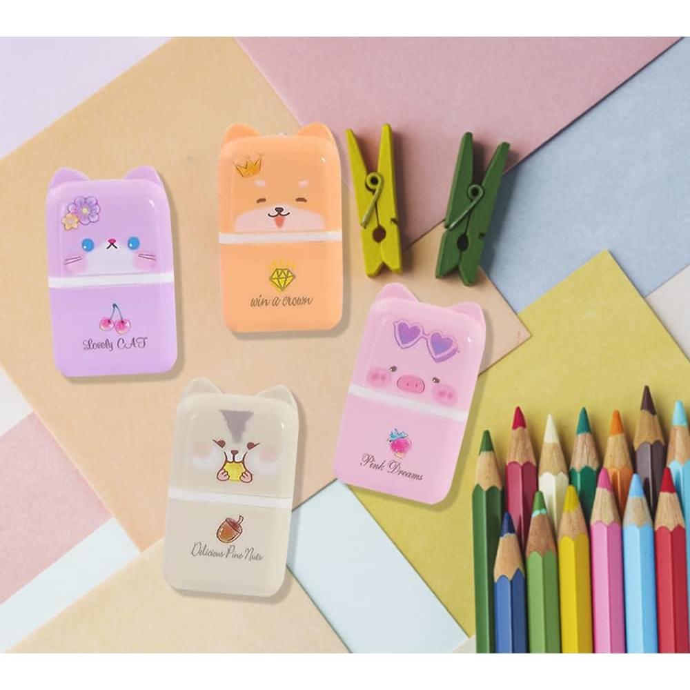 Paquete de 8 Gomas de Borrar Lindas WDNUKEE 5.08x3.05cm