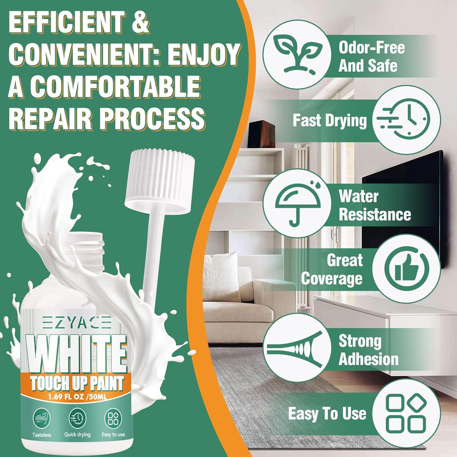 Pintura de Retoque EzyAce 50 ml Blanco Semibrillante Multiuso