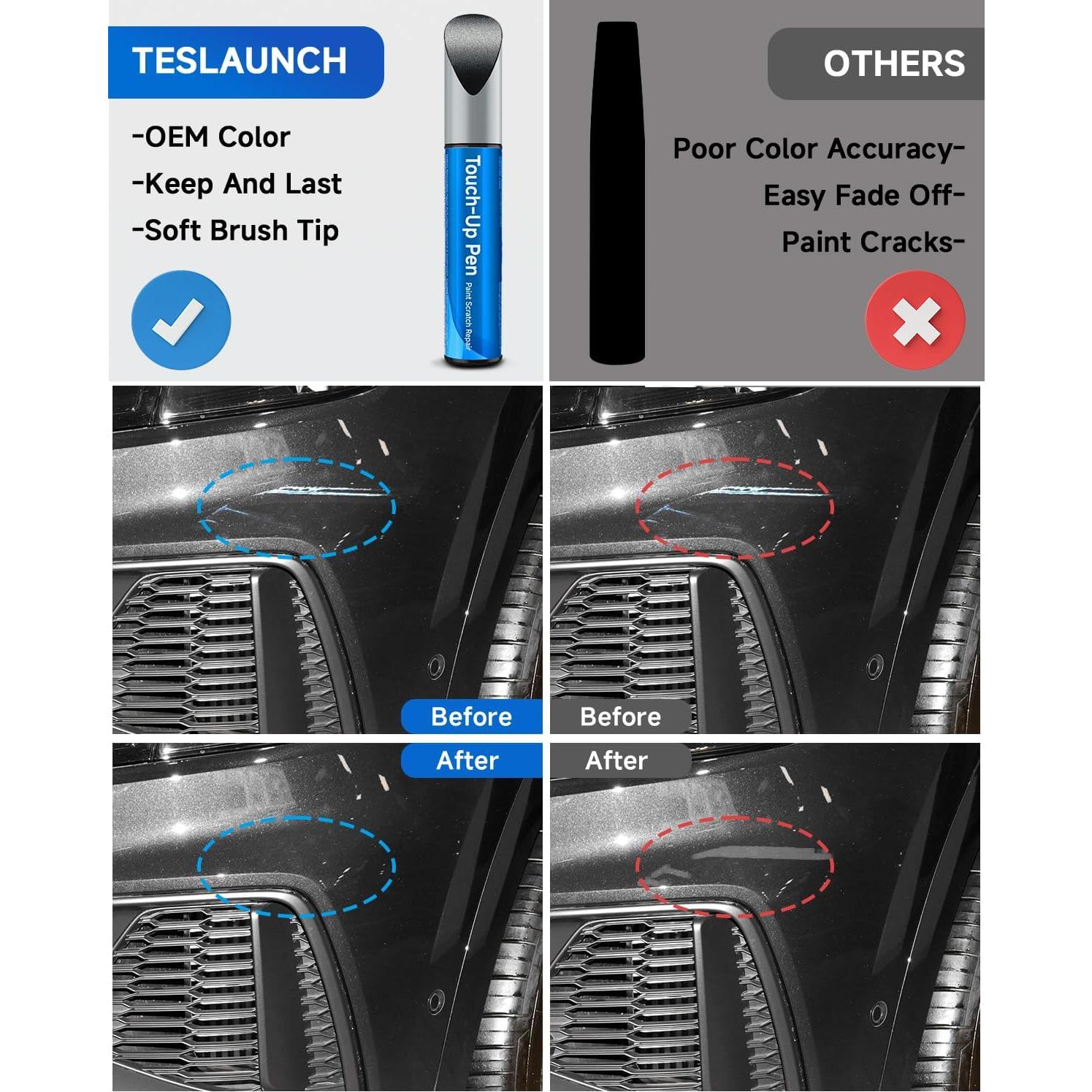 Pintura de Retoque Teslaunch Mythos Negro Metálico 11.8 ml