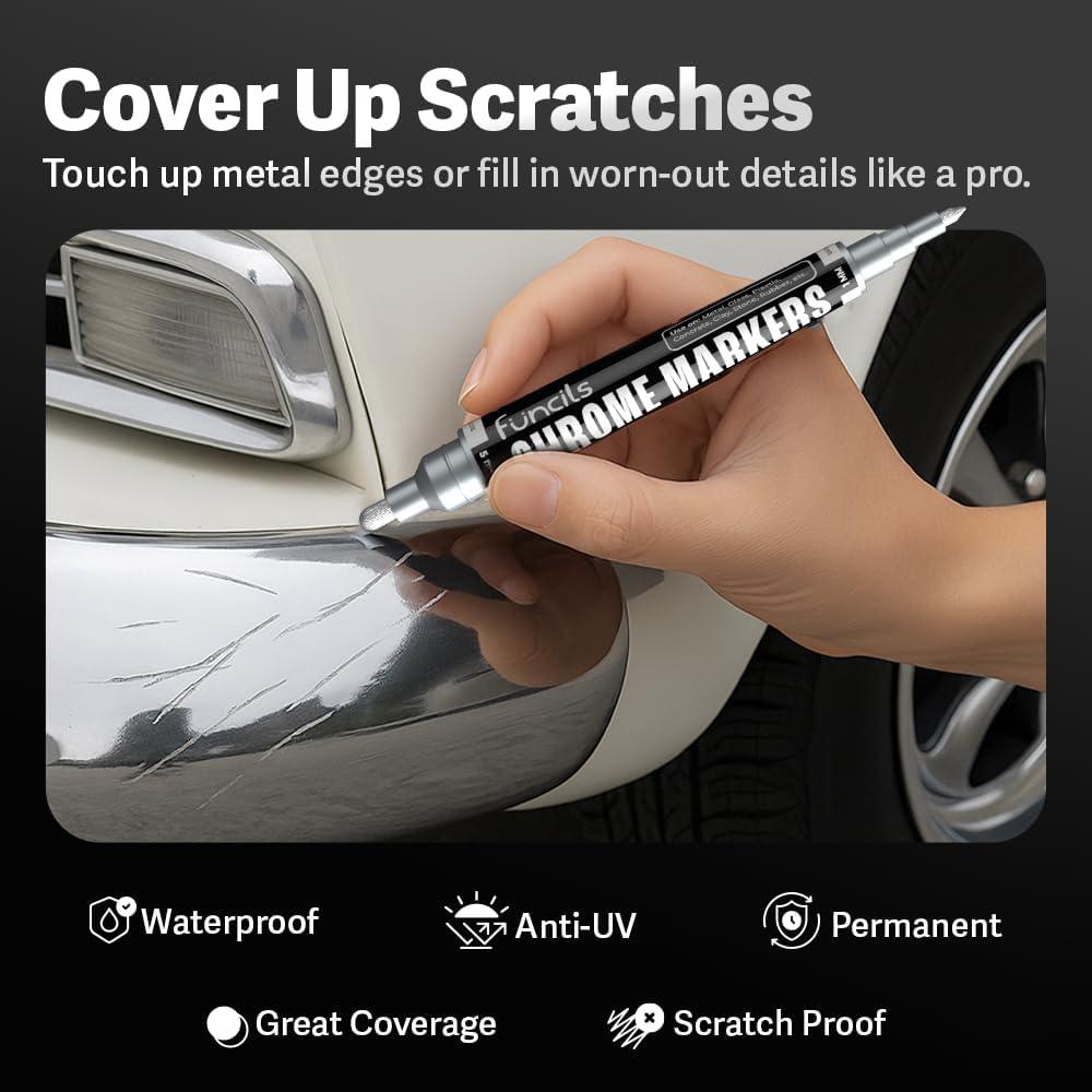 Set de 4 Marcadores Metálicos Funcils Doble Punta 1-5mm