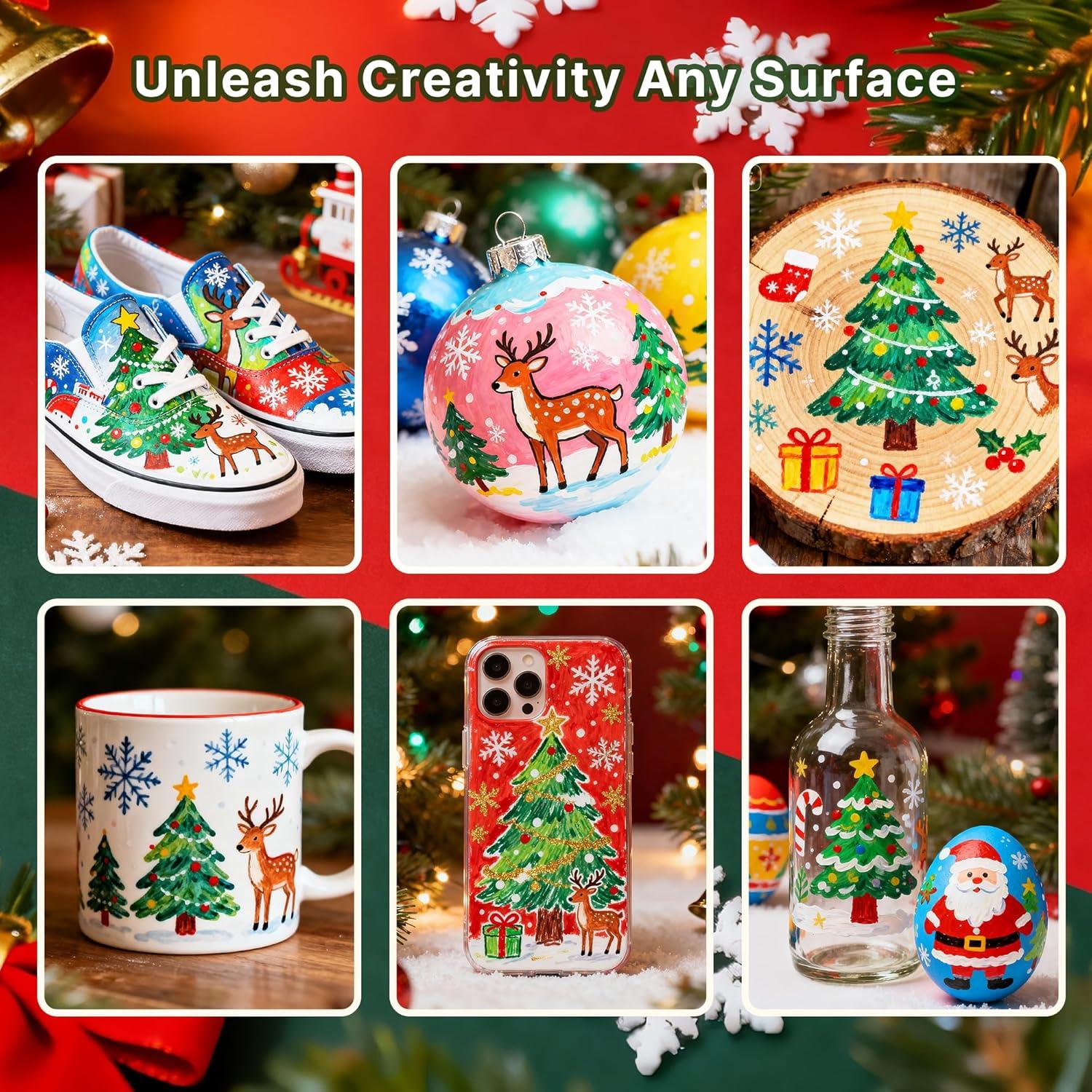 Marcadores de Pintura Acrílica Tongfushop 120 Colores Multicolor