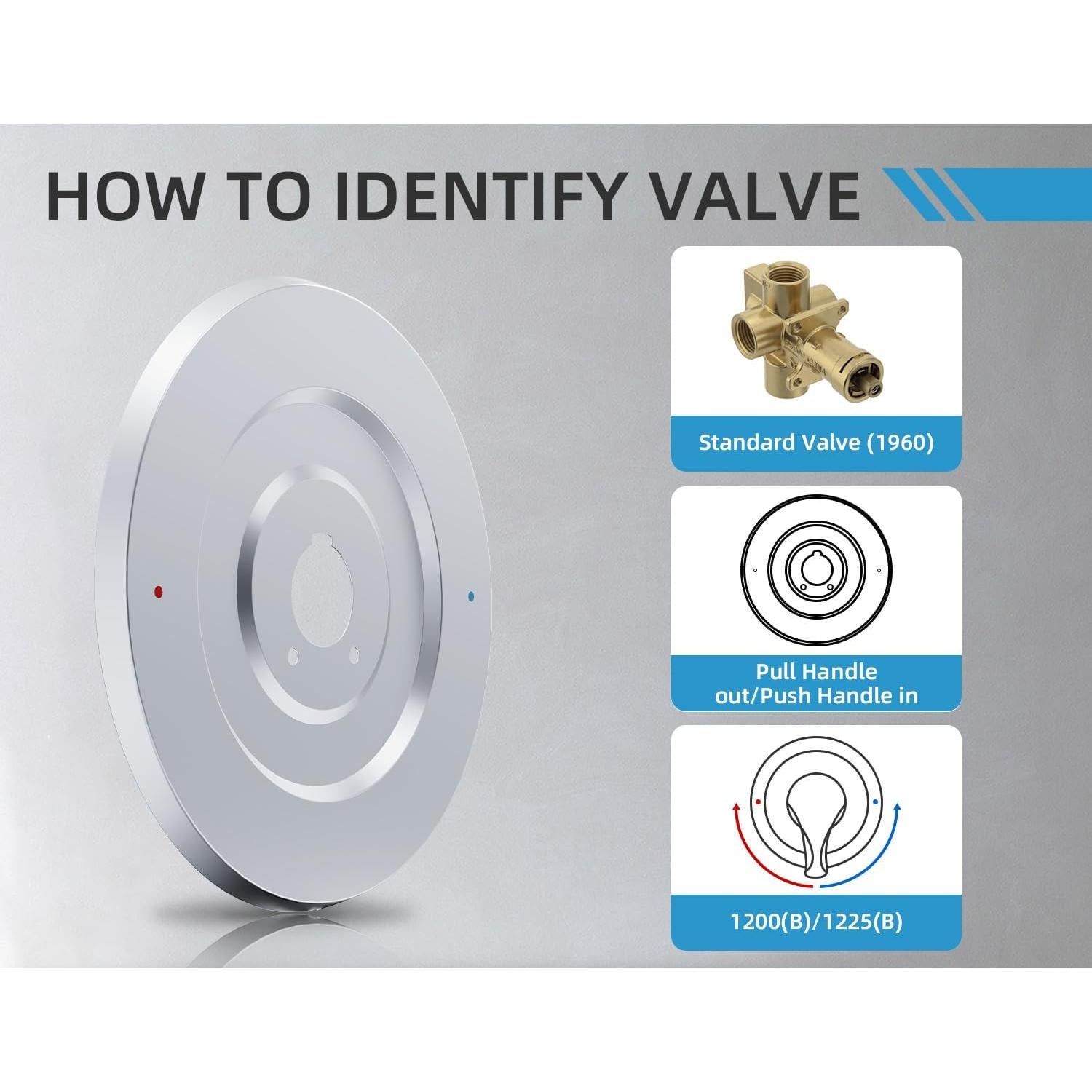 Placa de Cubierta Moen 16090 para Grifos de Ducha Cromo