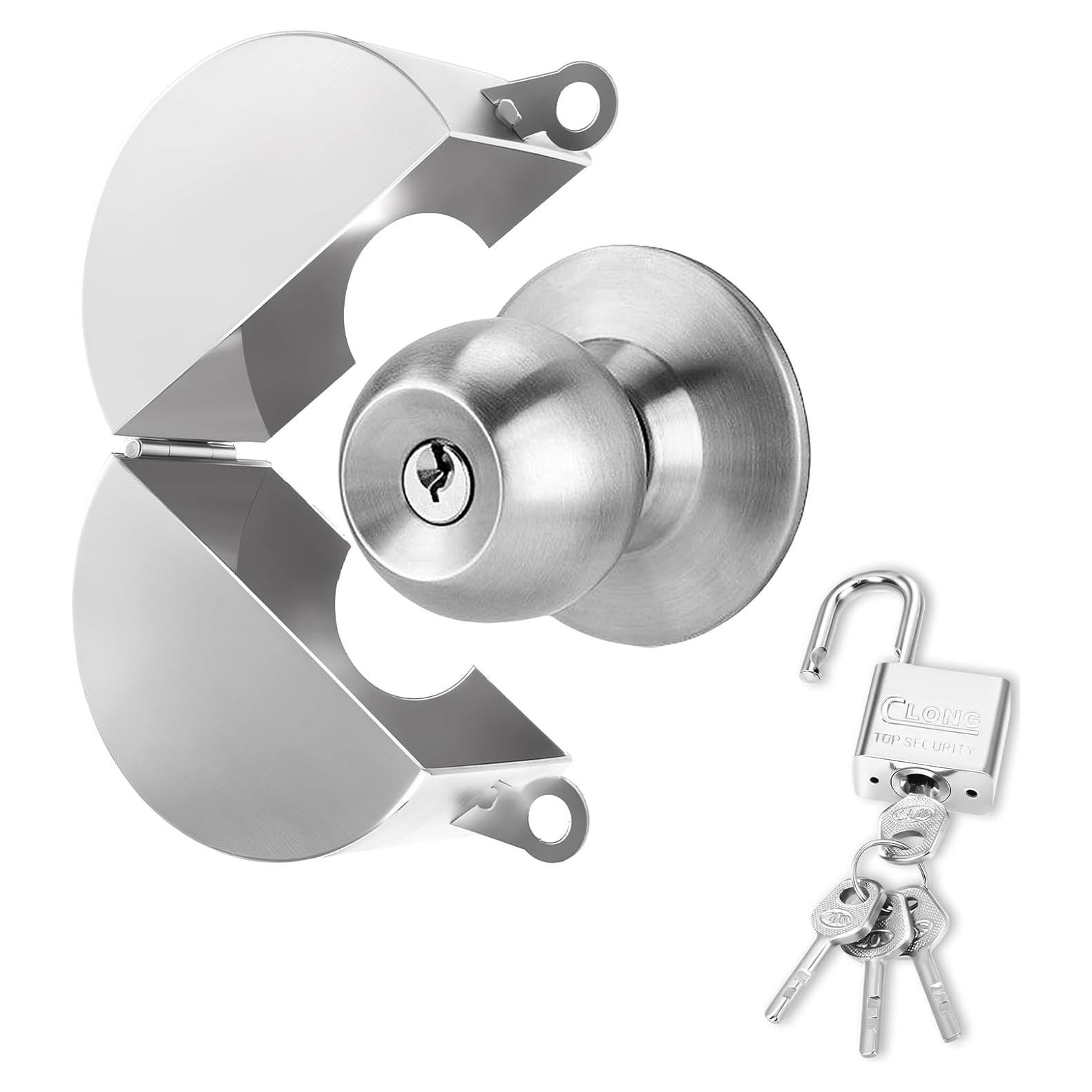 Dispositivo de Bloqueo de Manija de Puerta Simarro Plata