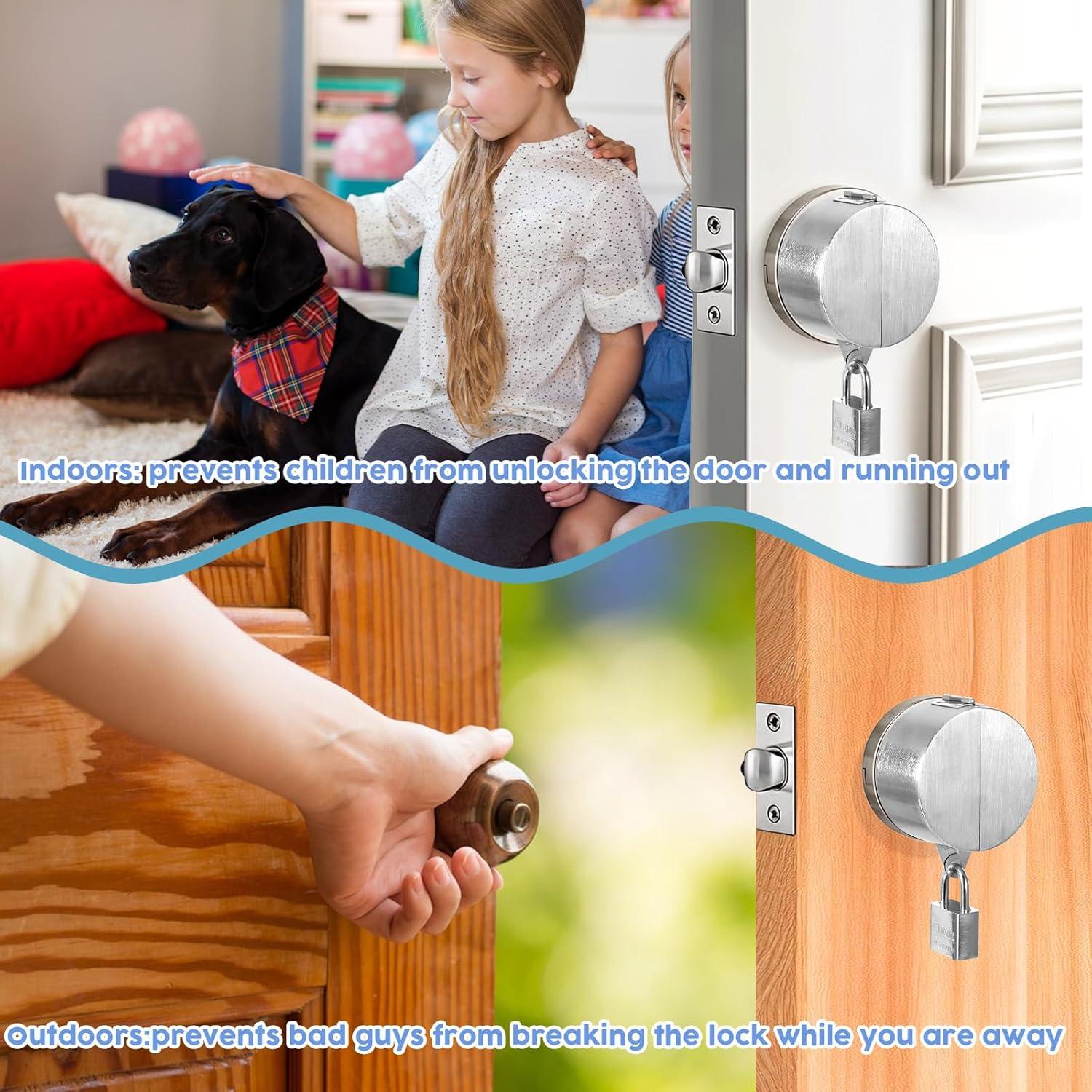 Dispositivo de Bloqueo de Manija de Puerta Simarro Plata