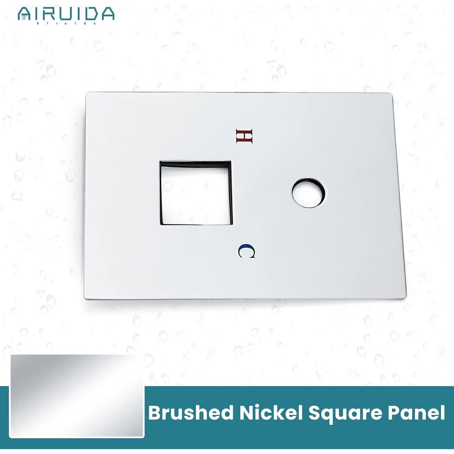 Placa de Cubierta de Válvula Ducha Airuida Cromada SUS304