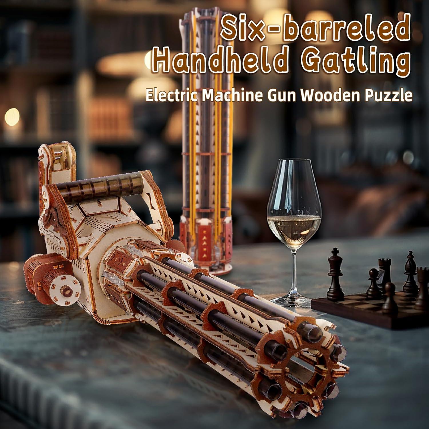 Rompecabezas 3D Gatling Eléctrico OWNONE 1 para Adultos