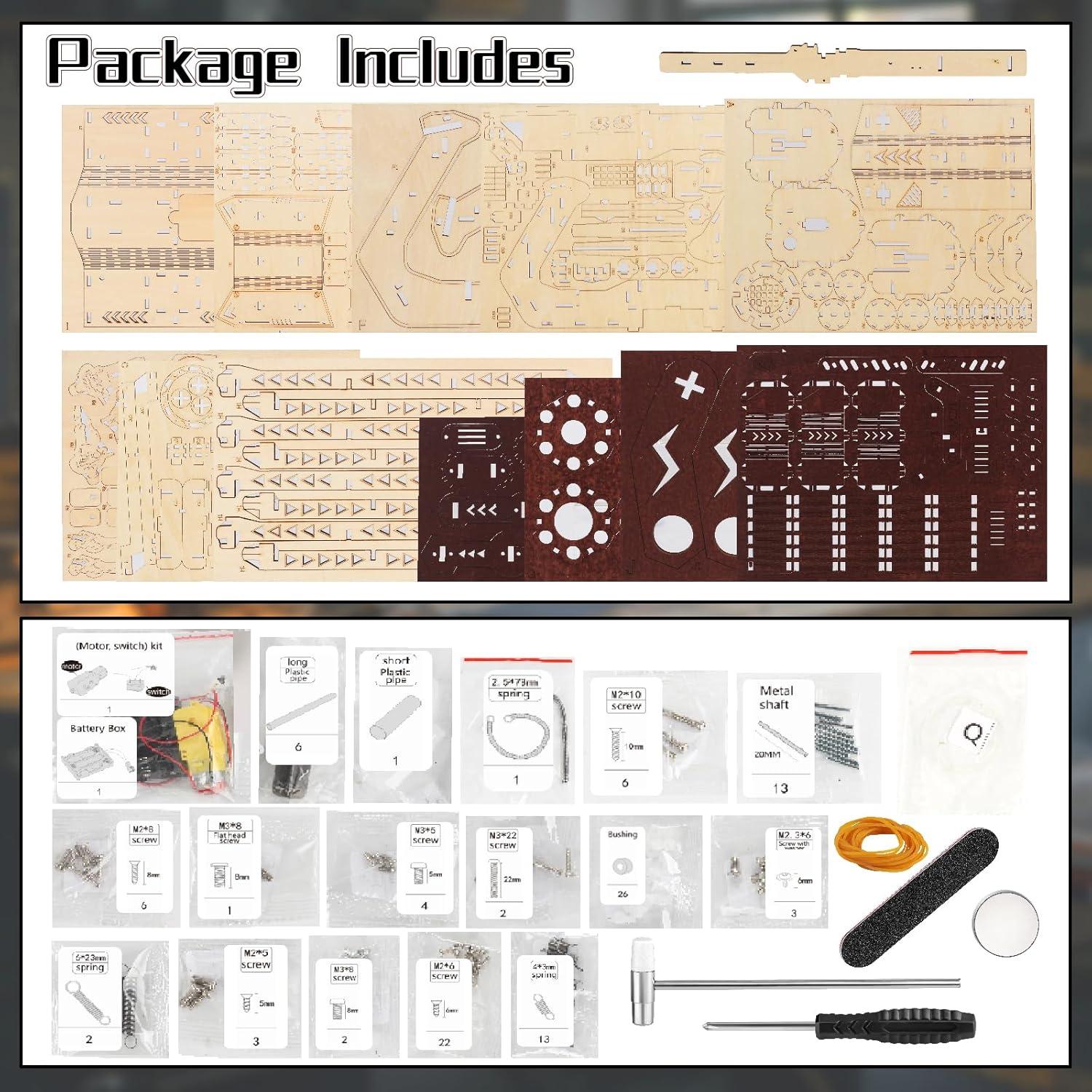 Rompecabezas 3D Gatling Eléctrico OWNONE 1 para Adultos
