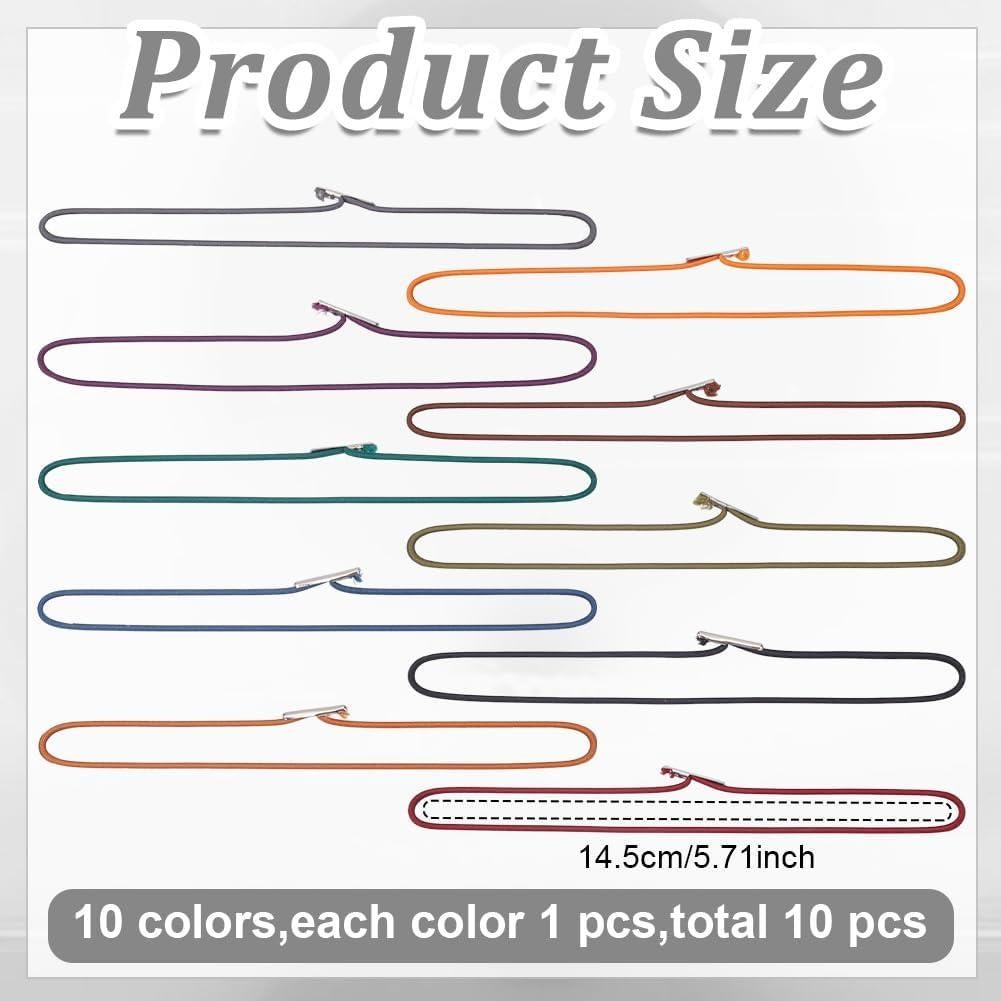 Correas Elásticas para Cuadernos WEBEEDY - 10 Colores 14.5cm