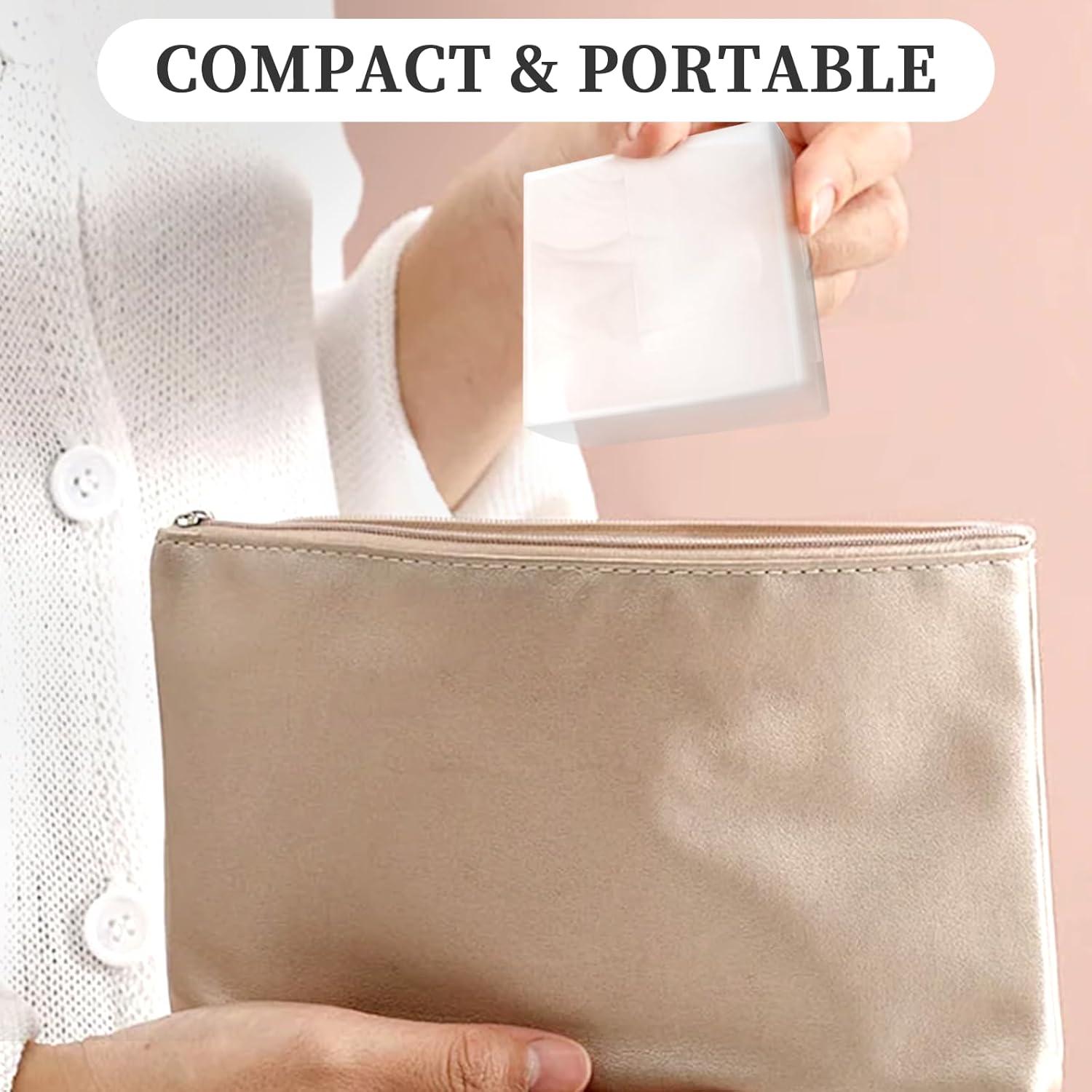 Estuche de Jabón de Viaje YONHTUTU 3 Piezas Blanco Transparente