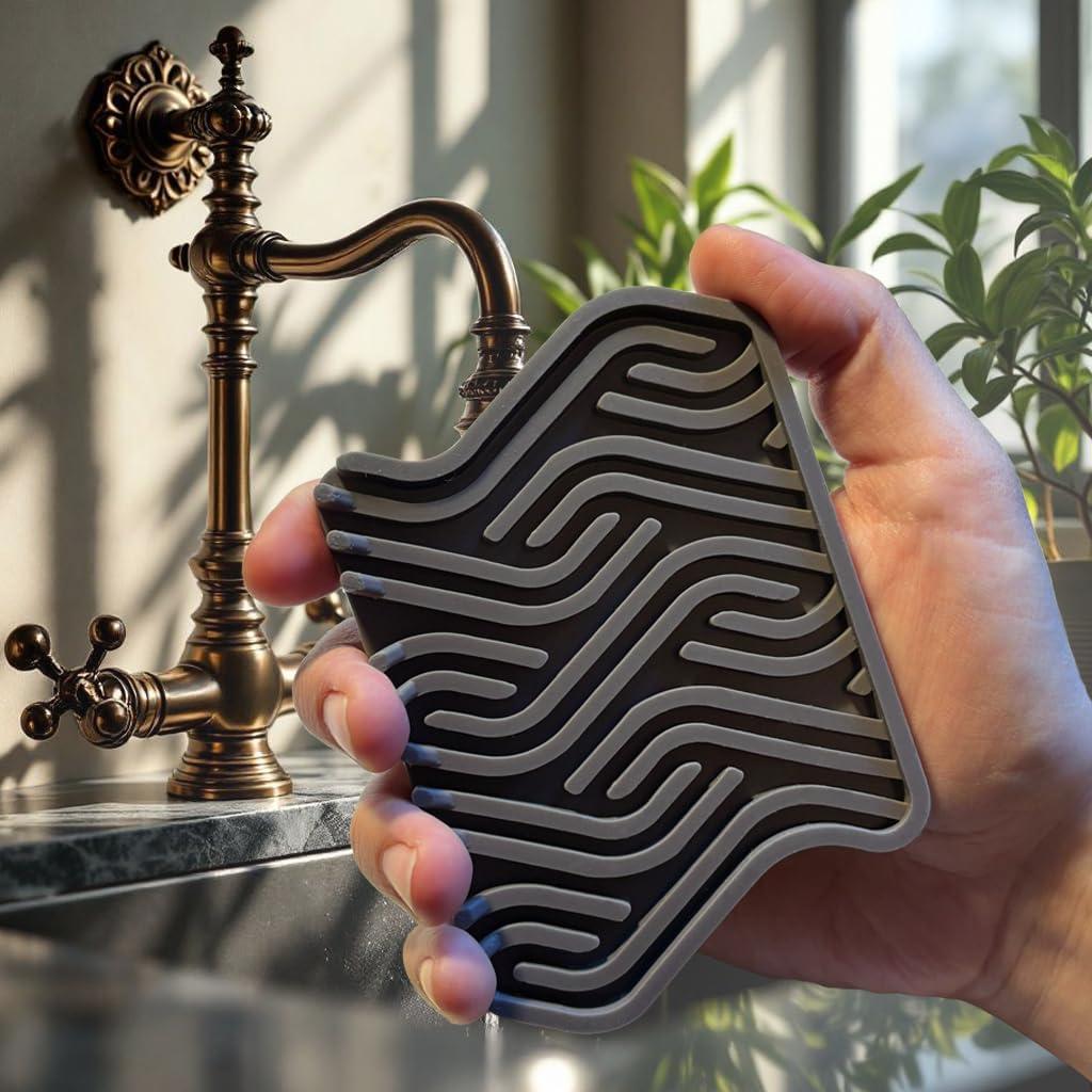 Plato de Jabón de Silicona Premium Soap Envelope - Gris Carbón