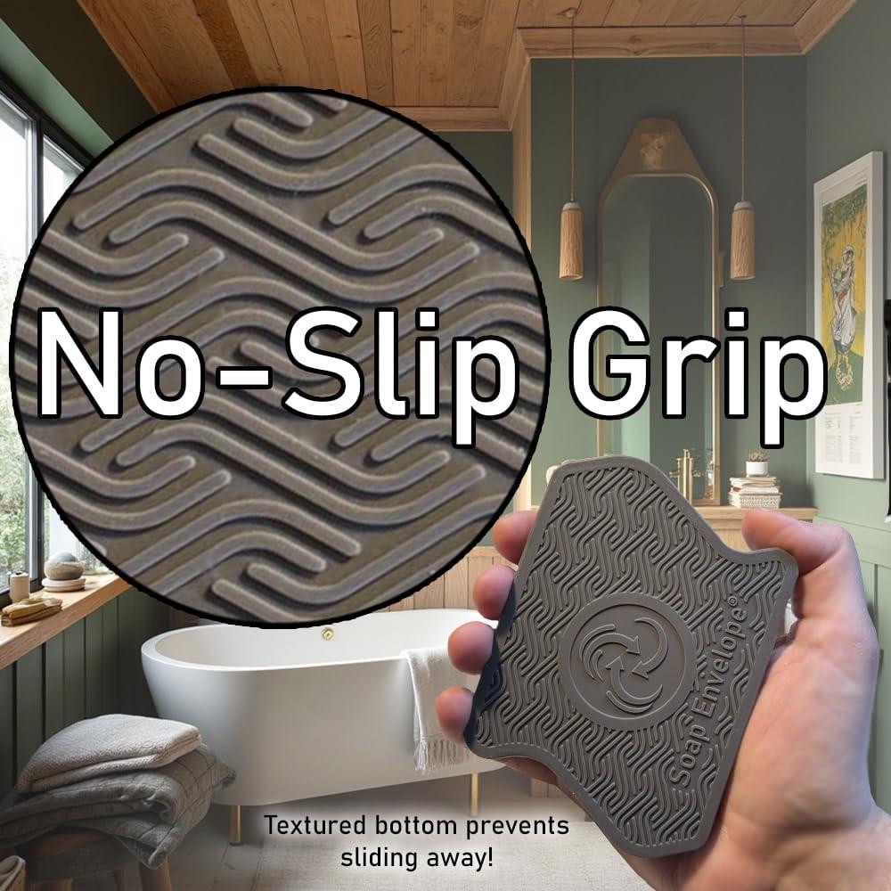 Plato de Jabón de Silicona Premium Soap Envelope - Gris Carbón