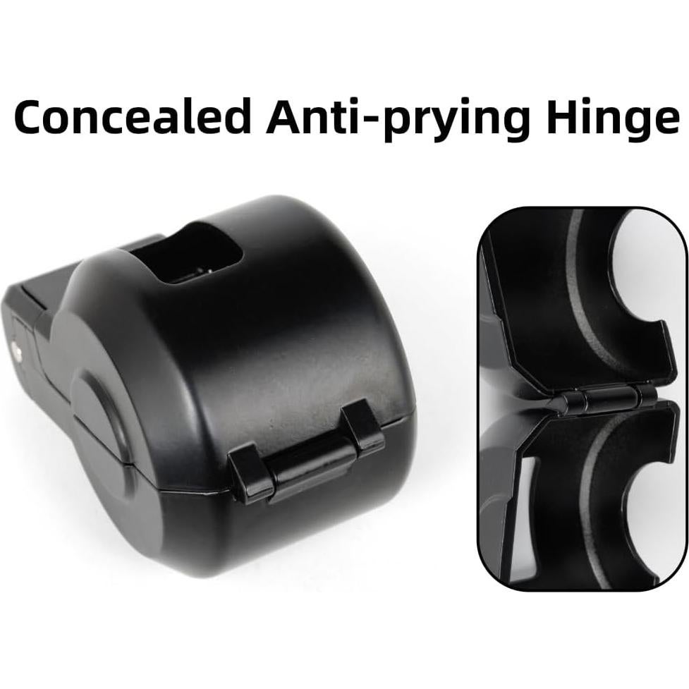 Cubierta de bloqueo de manija de puerta PUGED - Código, Negro