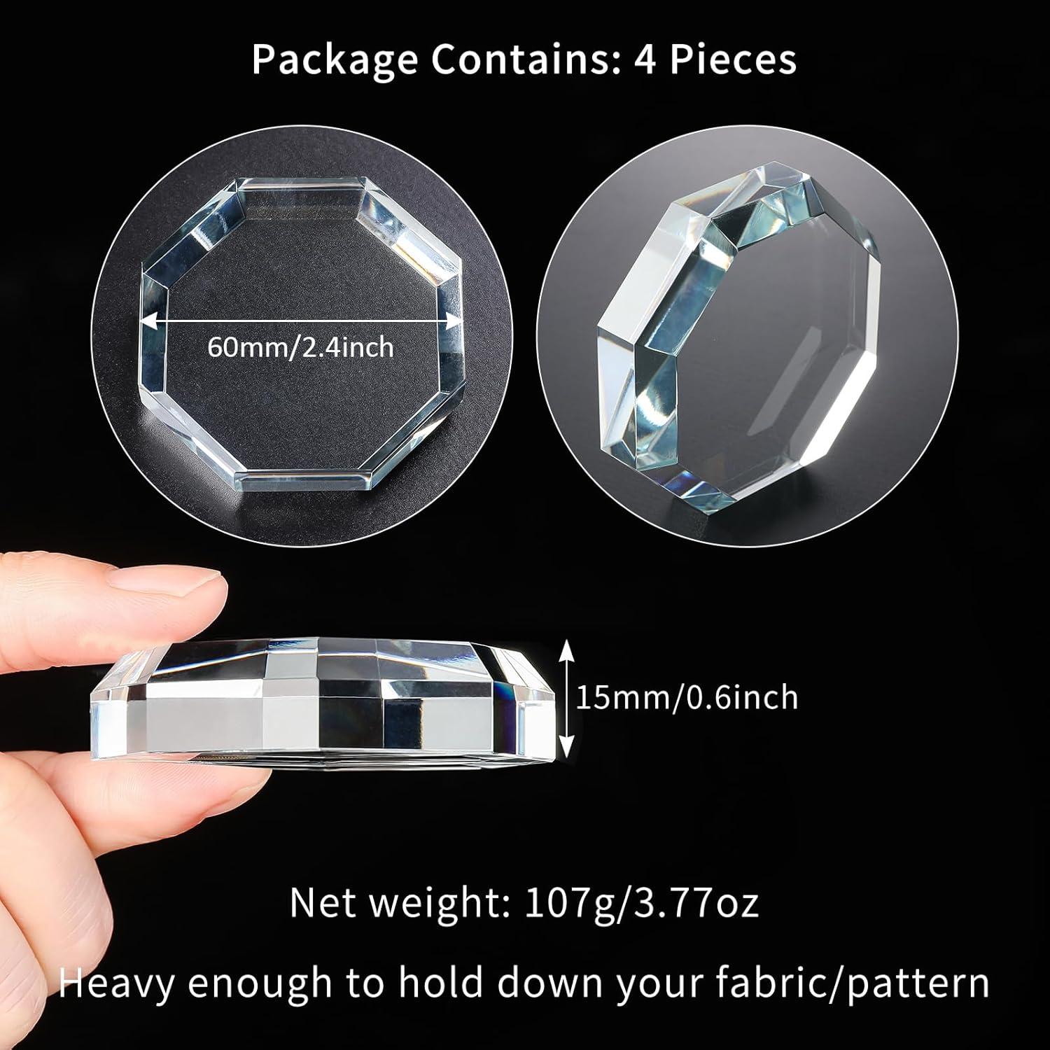 Pesas de Vidrio para Costura LONGWIN 4 Pcs 60mm 104g