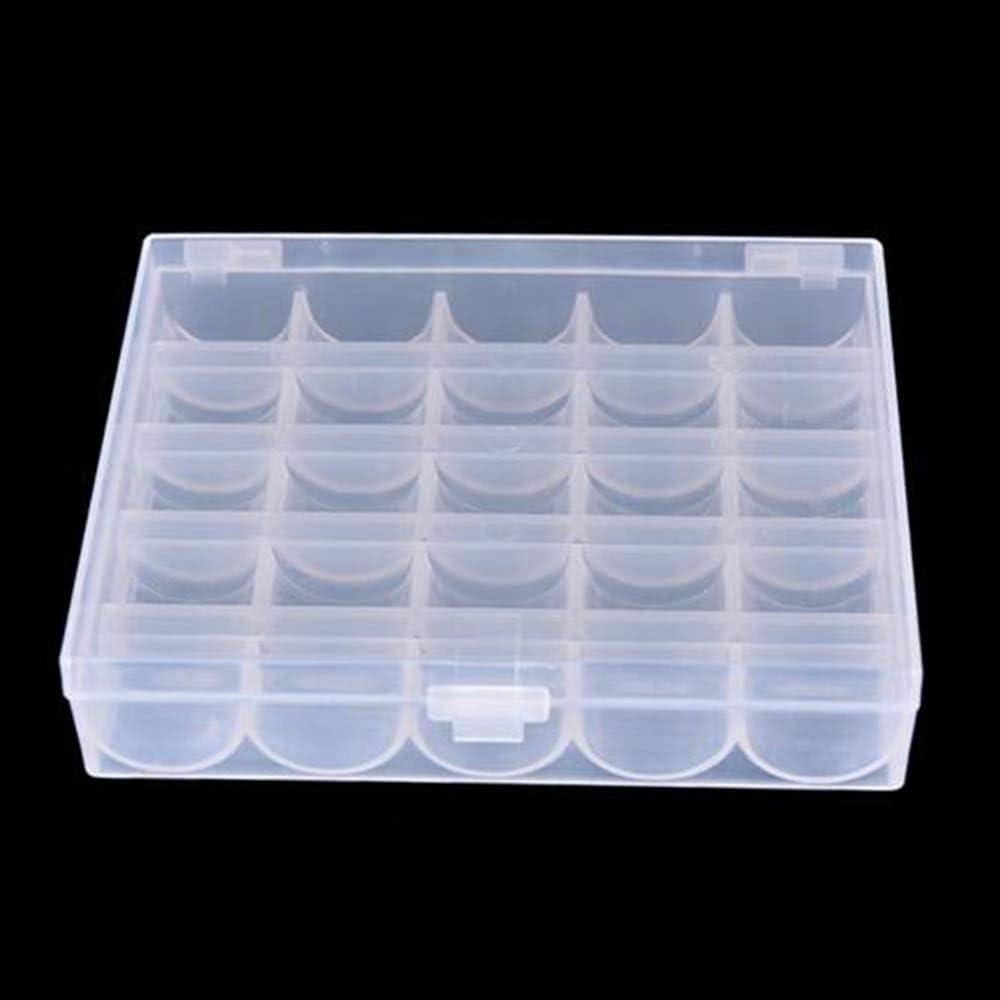 Organizador de Bobinas LNKA 25 Rejillas Transparente 12x10x2.6cm