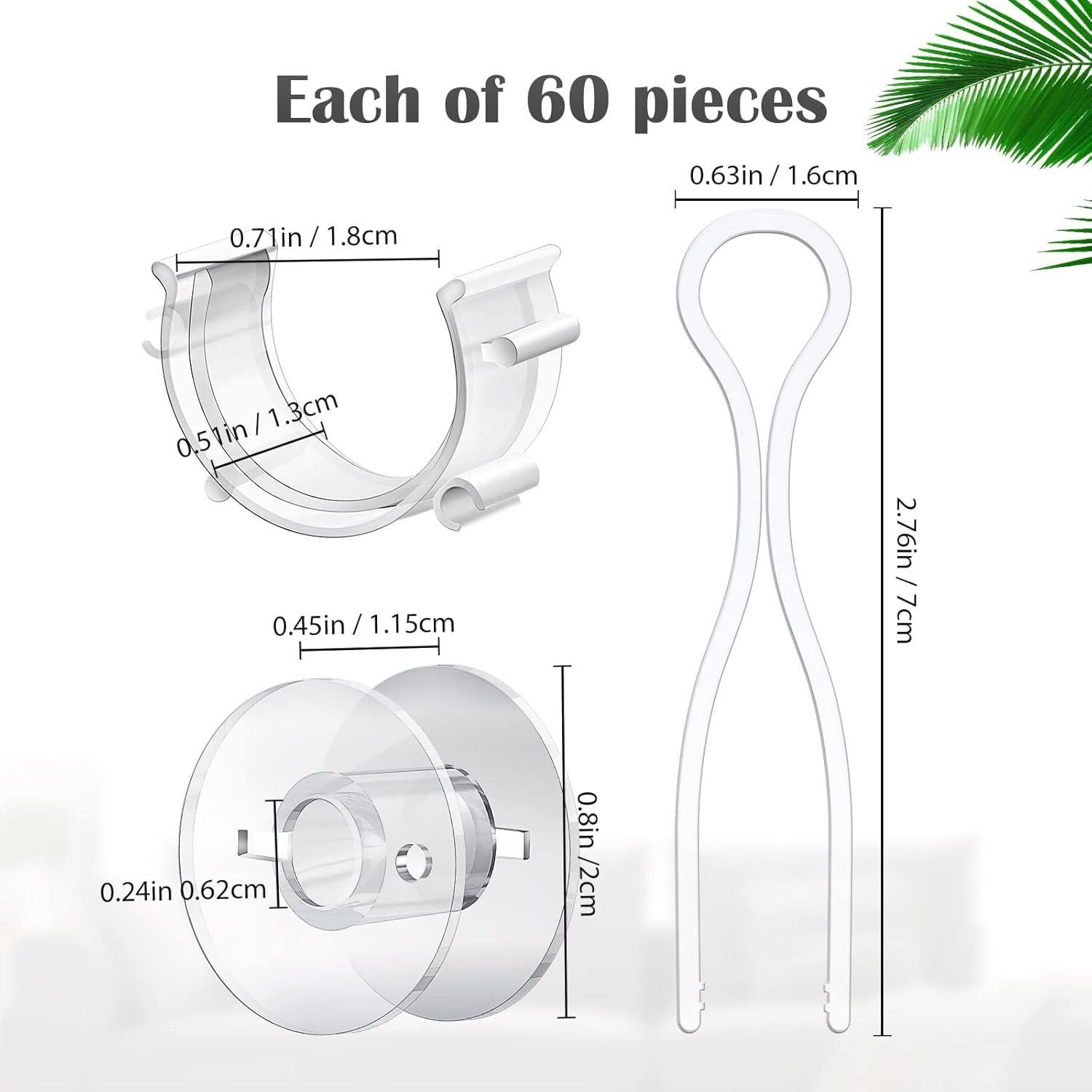Juego de Soporte para Bobinas Jexine 90 Pcs - Clips y Accesorios