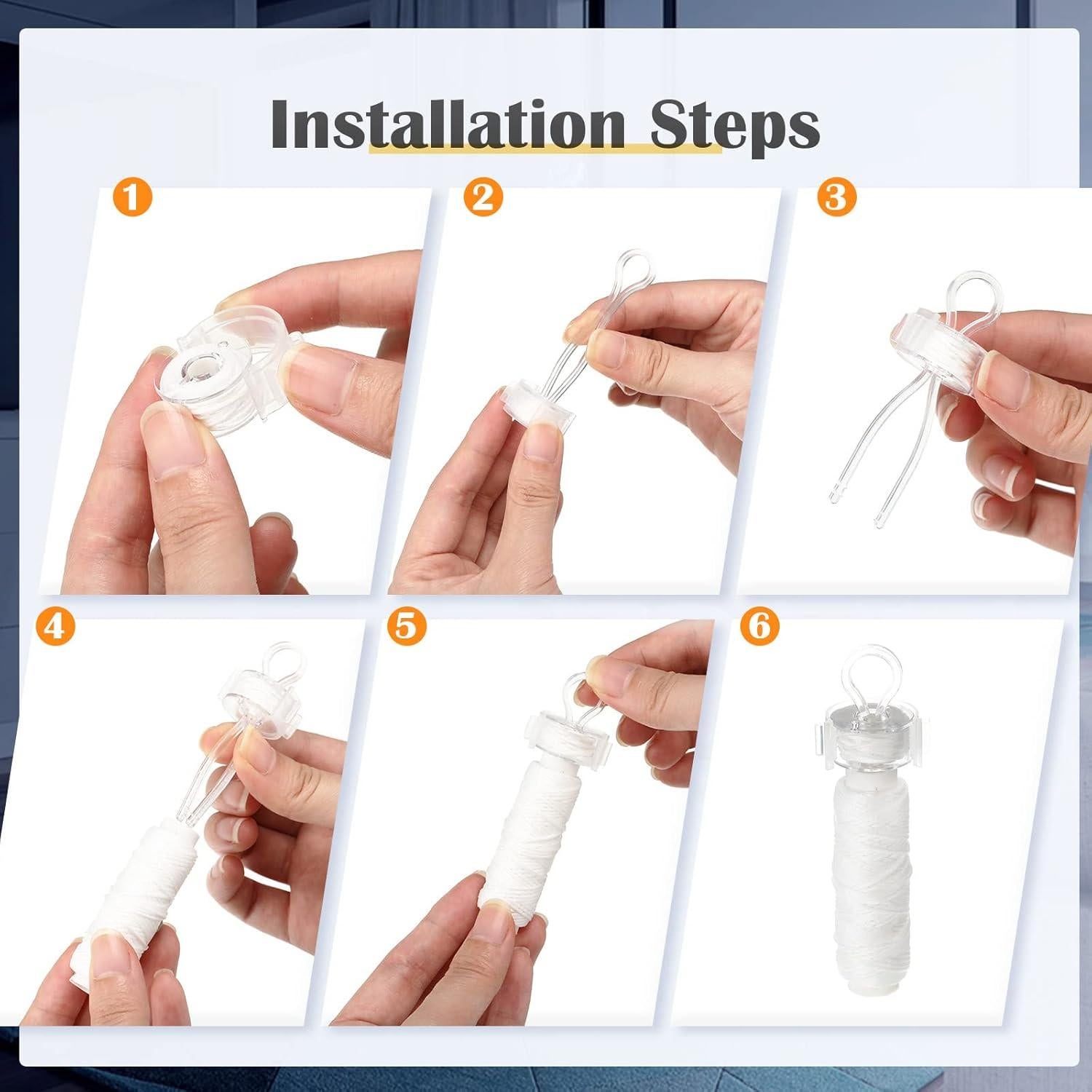 Juego de Soporte para Bobinas Jexine 90 Pcs - Clips y Accesorios