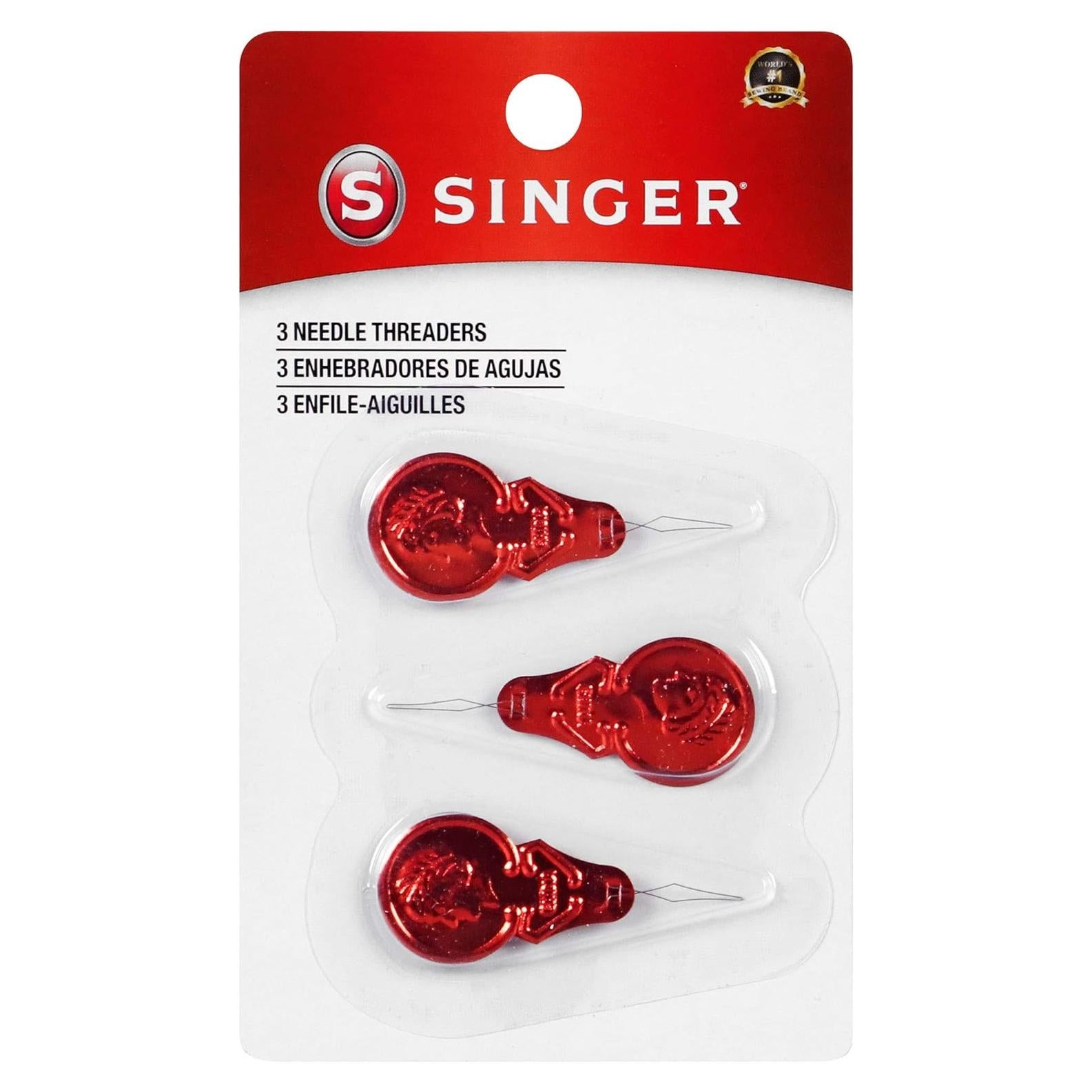 Enhebradores de Agujas SINGER 00058 Metal Juego de 3