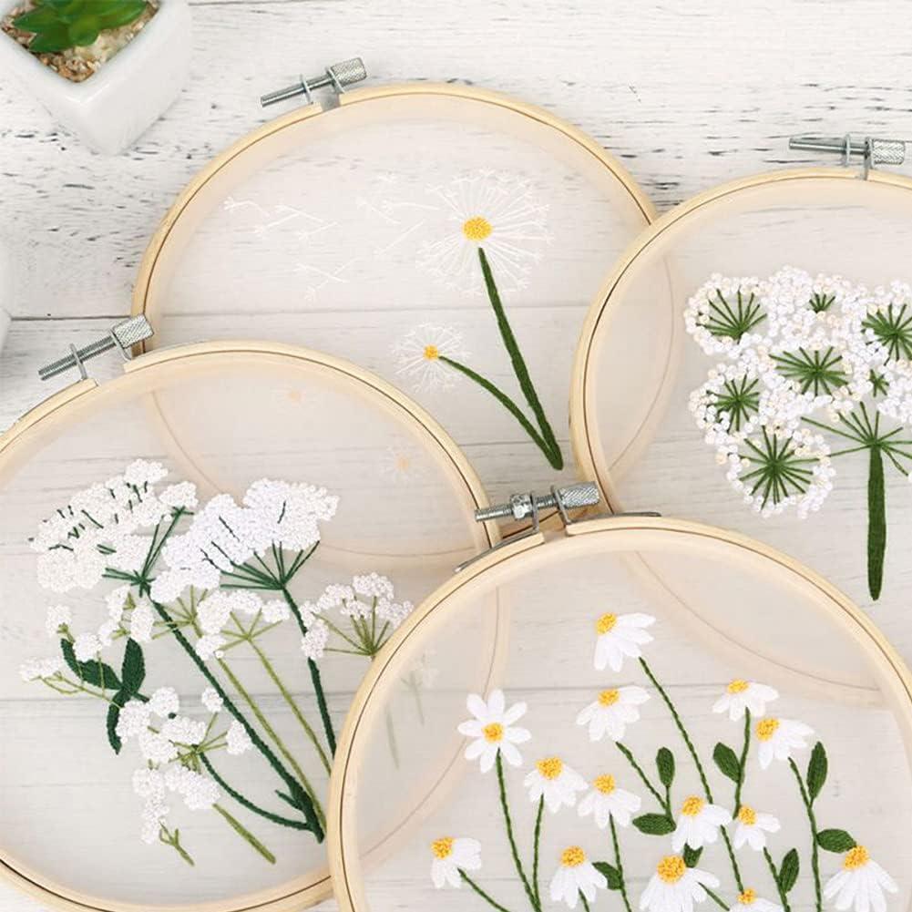 Aros de Bordado de Bambú BigOtters 12PCS 7.62 cm para Manualidades