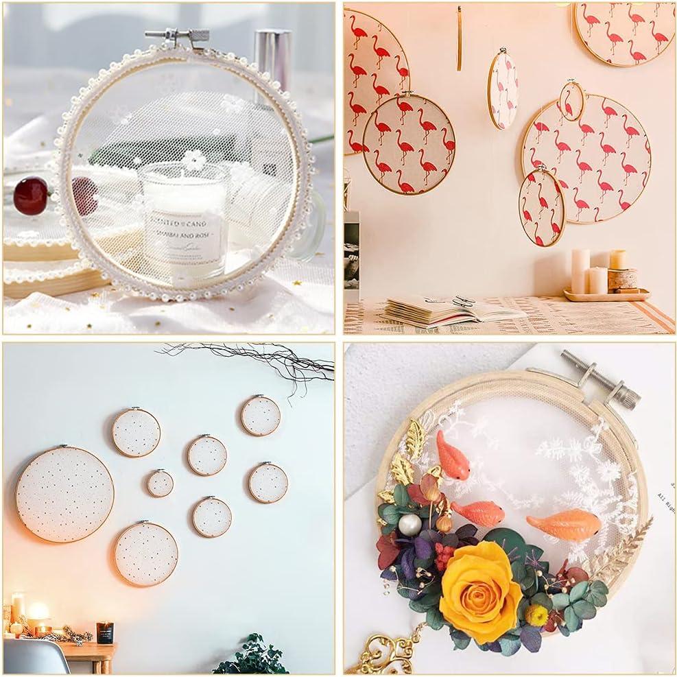 Aros de Bordado de Bambú BigOtters 12PCS 7.62 cm para Manualidades