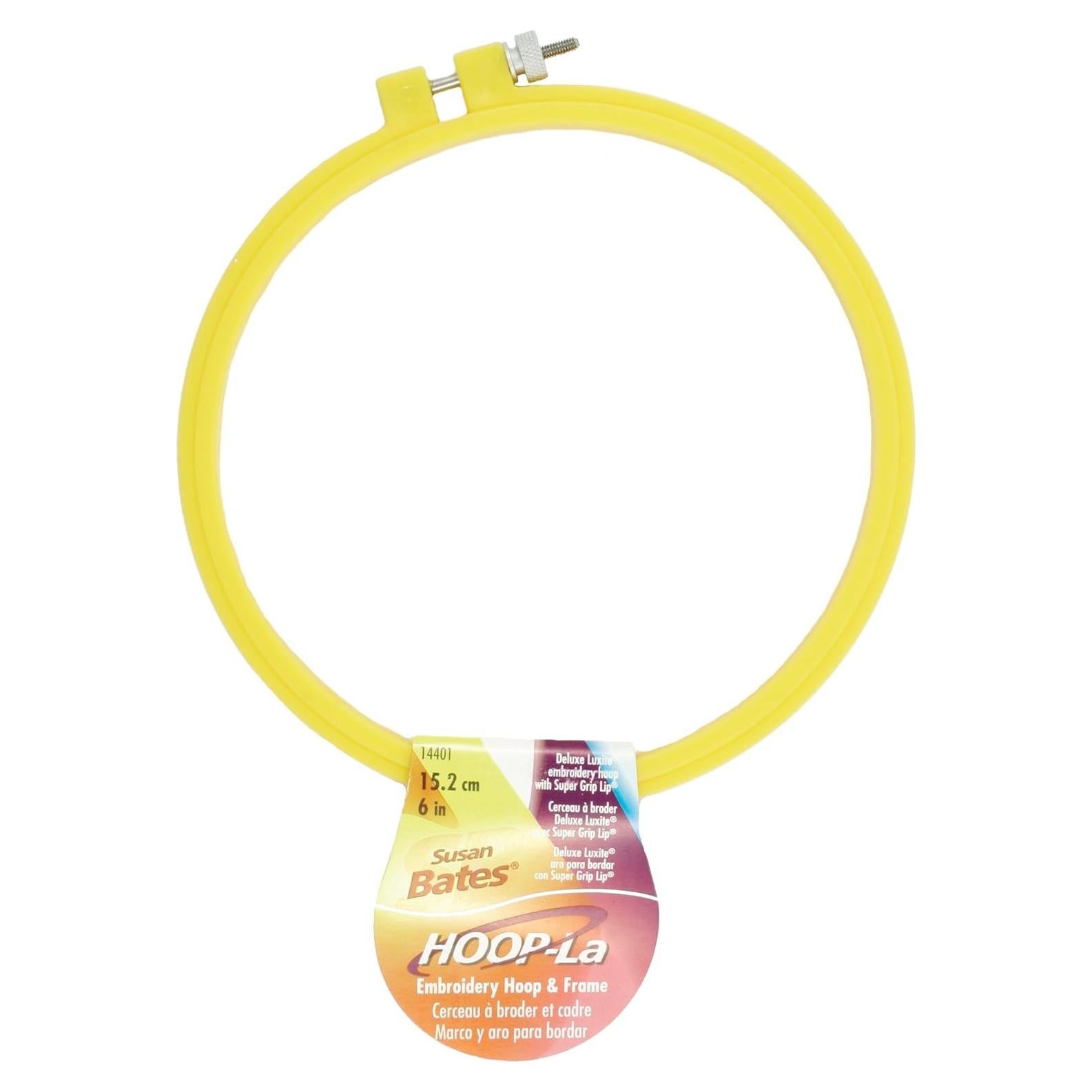 Aro de Bordado Susan Bates Hoop-La 16.5 cm con Super Agarre