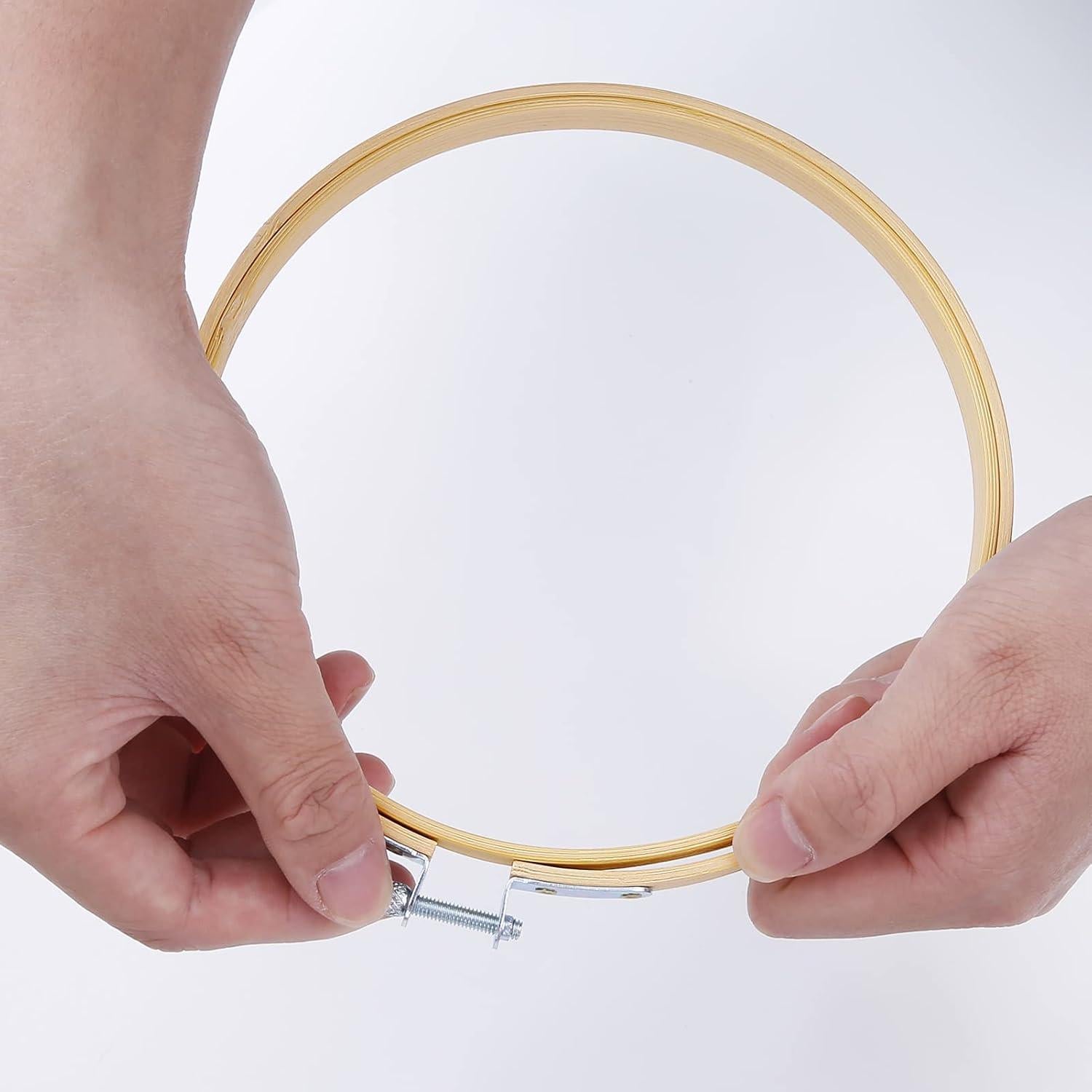 Aros de Bordado Caydo 40 Piezas 15 cm Bambú Natural