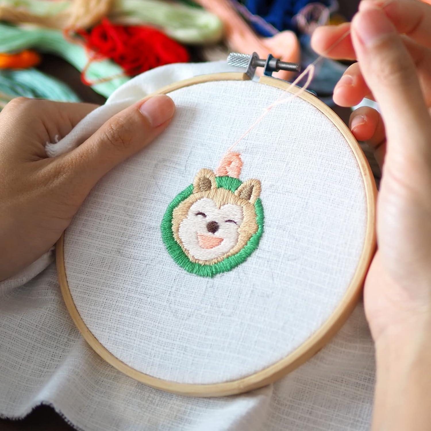 Aros de Bordado Caydo 40 Piezas 15 cm Bambú Natural