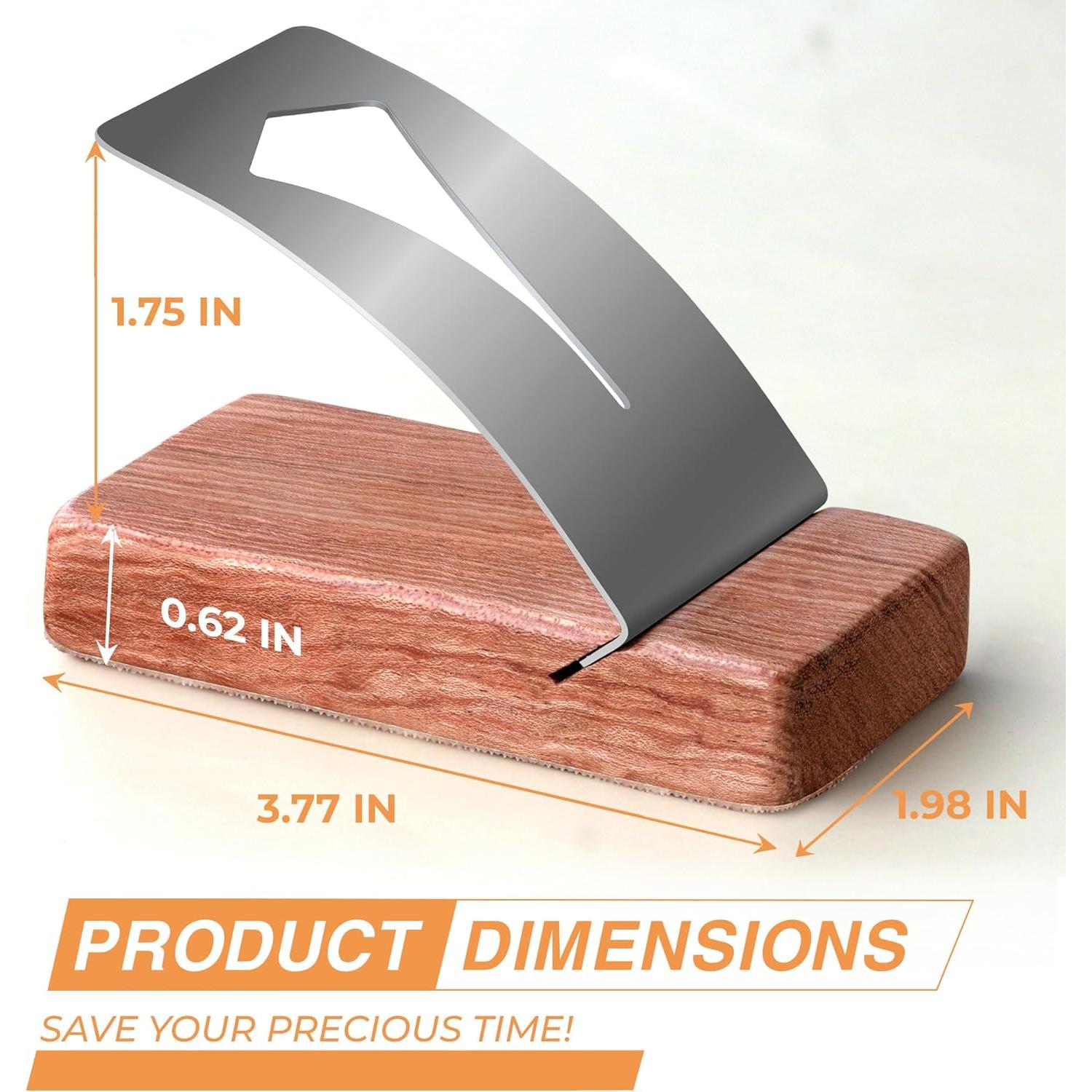 Herramienta Jig para Cremallera Savina - Acero Inoxidable y Madera Dura