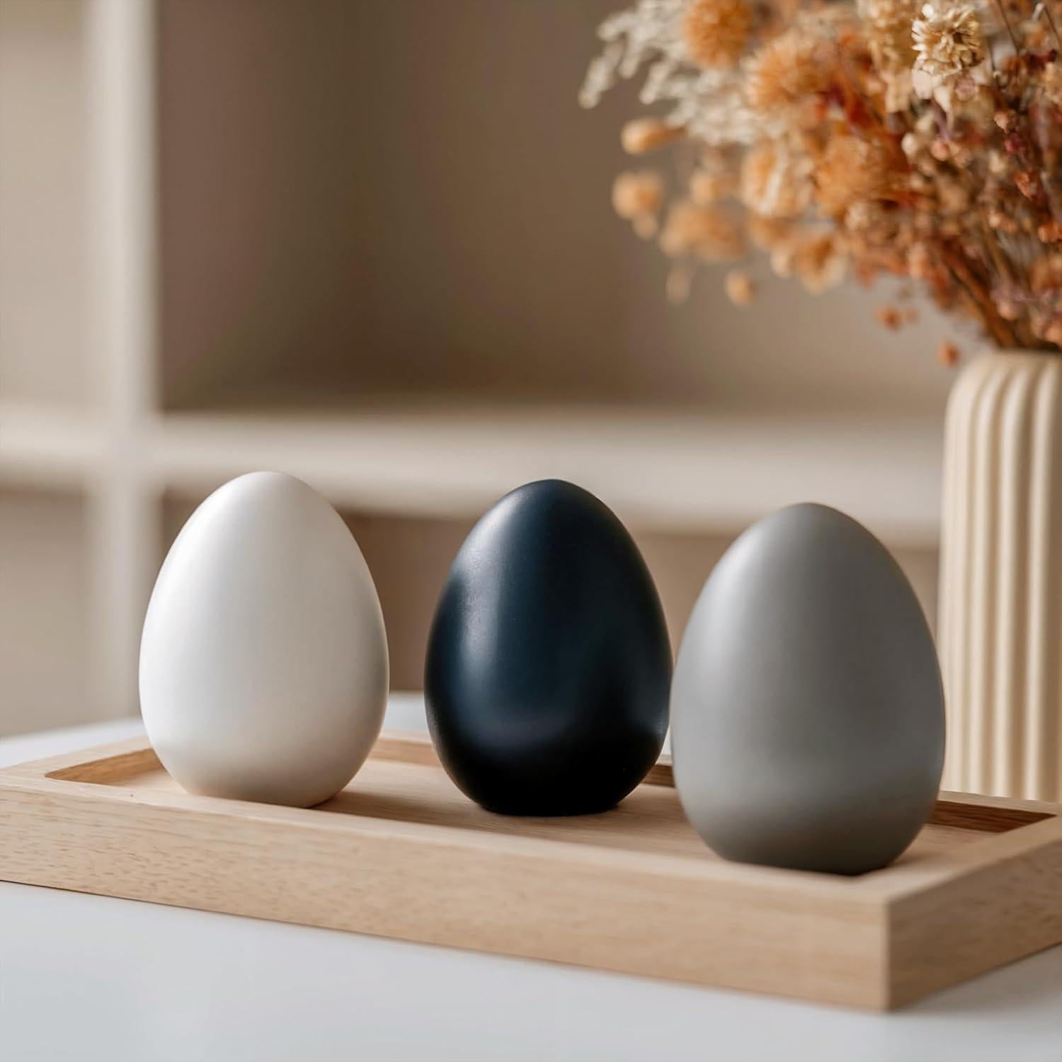 Huevos de Madera para Pintar Woodpeckers - 30 Unidades 5 cm